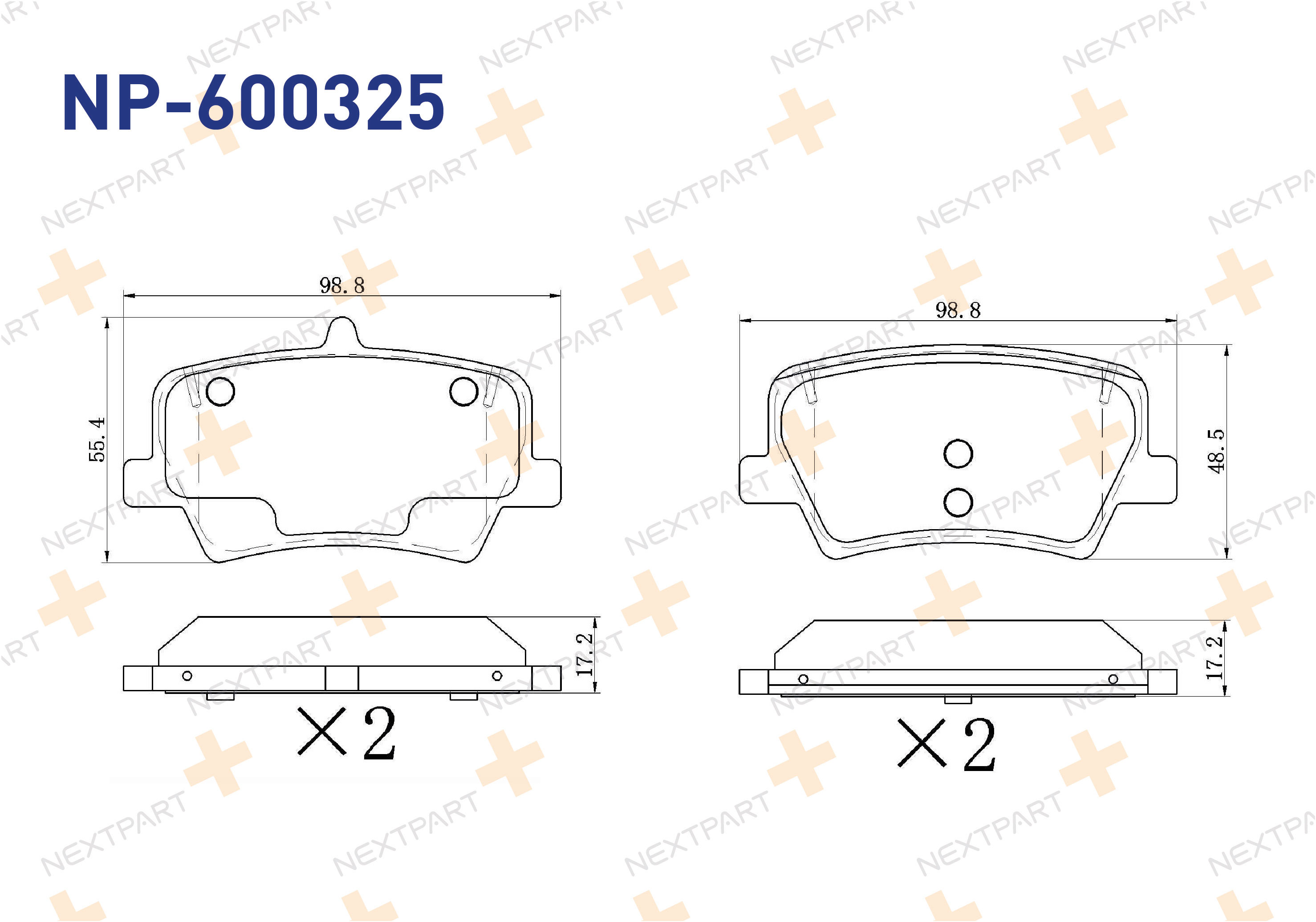 FREN BALATASI ARKA XC40 (2017>) - OEM: 31687033 31471471 | Alt: 20510.175.2 DB15179SS
