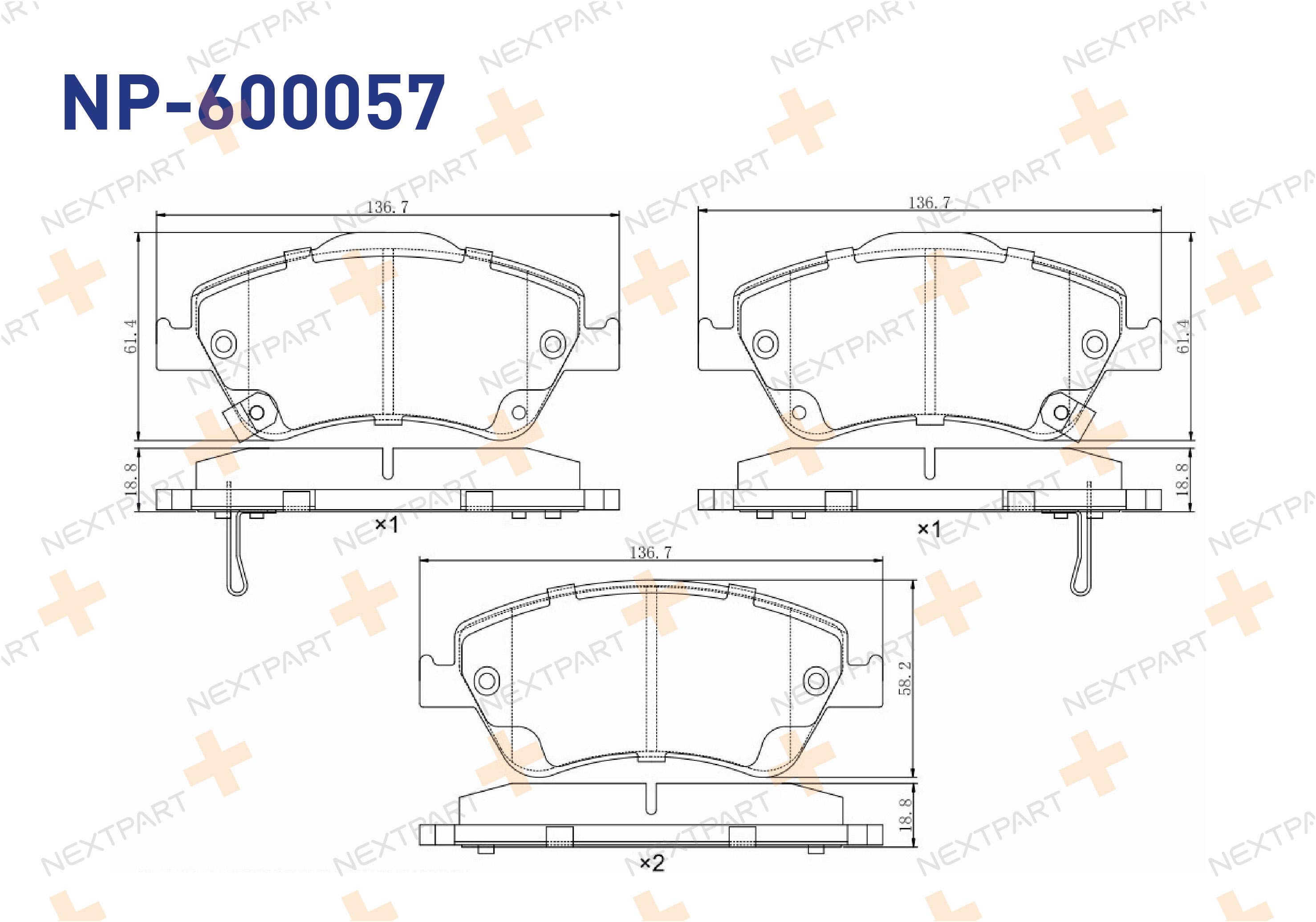 FREN BALATASI ON AURIS (2006>2012) COROLLA (2007>2013) DIZEL COROLLA - OEM: 04465-02160 04465-02170 | Alt: 37544 BPTO-1015