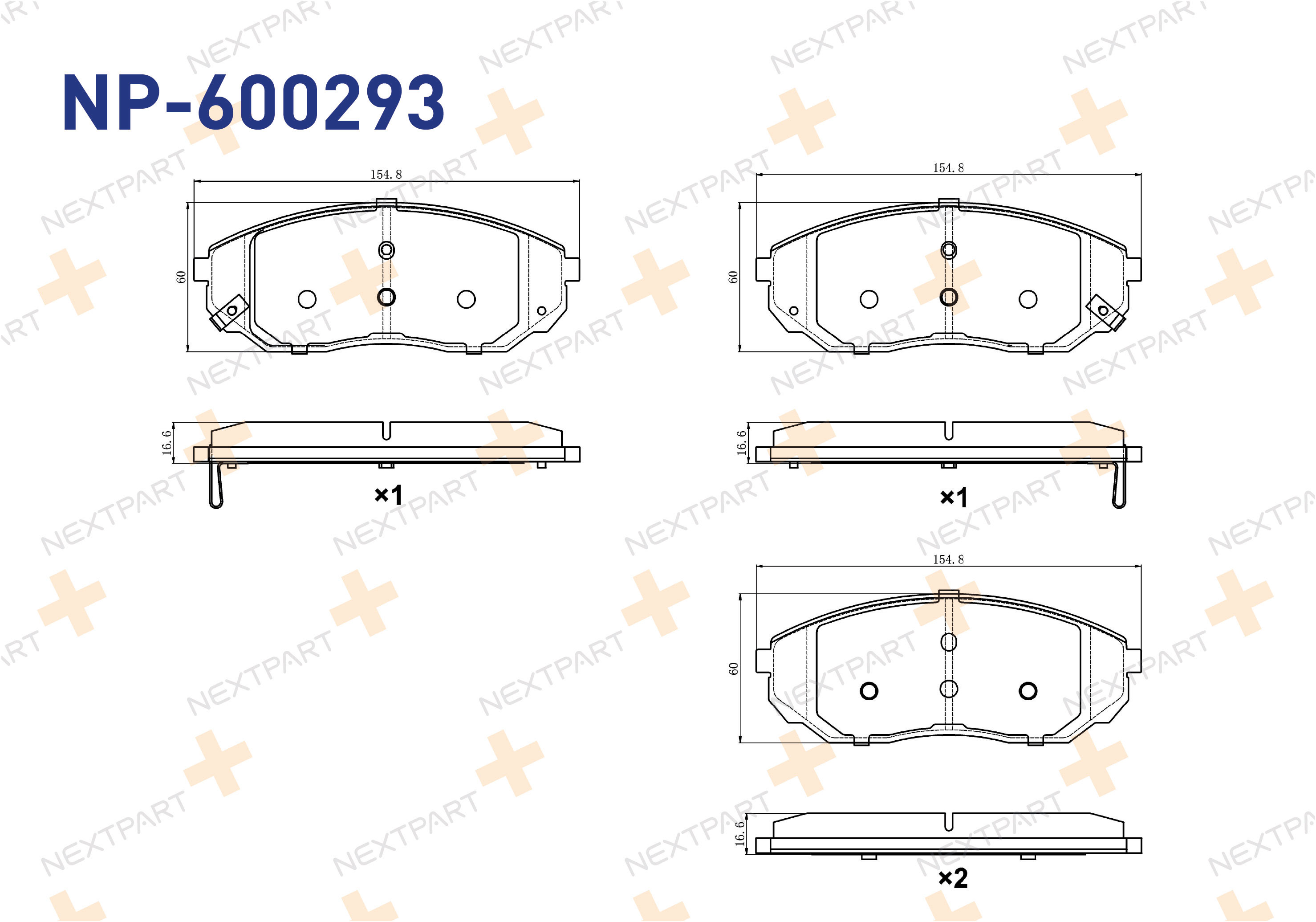 FREN BALATASI ON SORENTO I (2006>) SORENTO II (2002>2009) - OEM: 58101-3ED00 58101-3EU00 | Alt: AC604081D 240921651