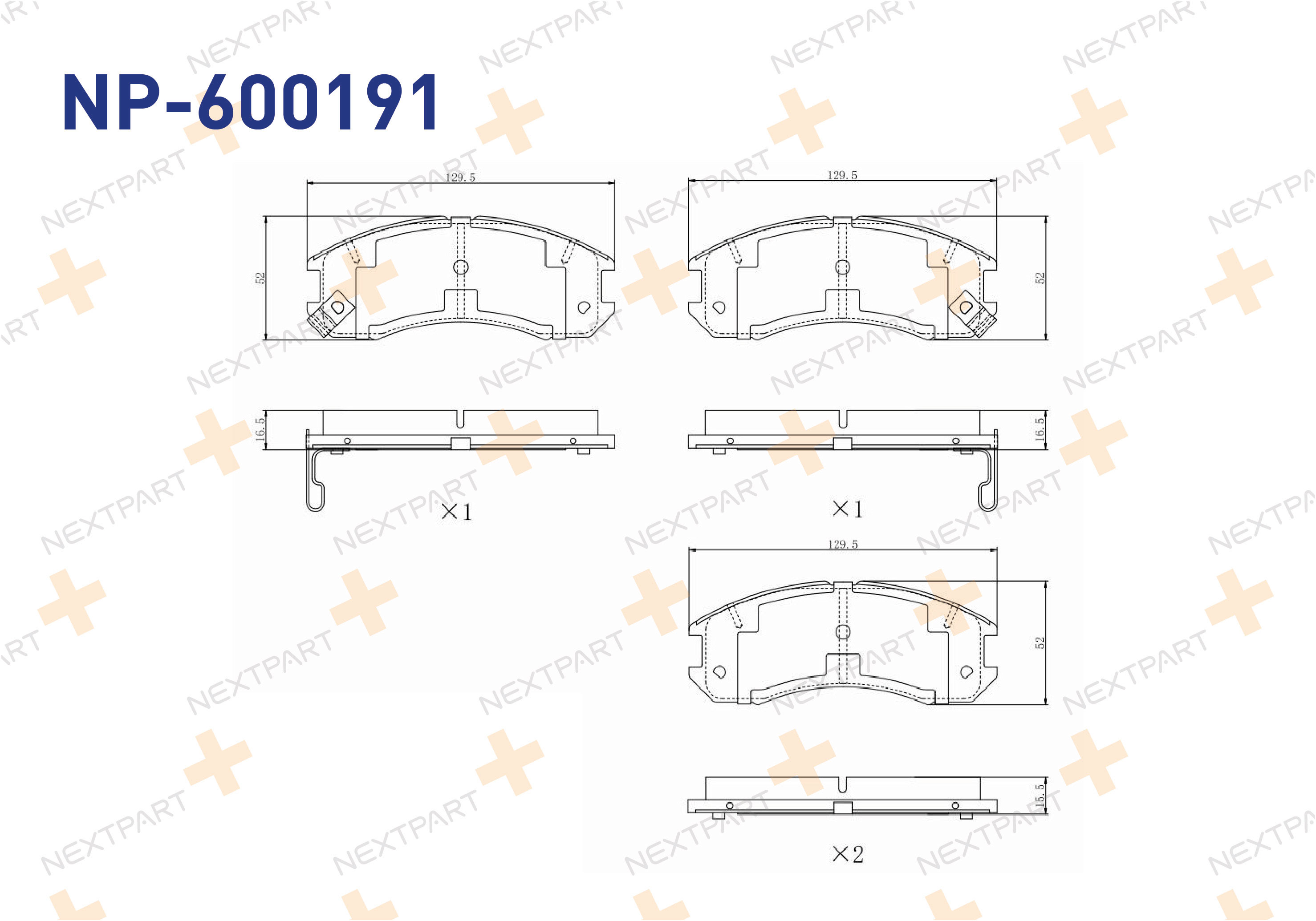 FREN BALATASI ON PROBE I (1988>1993) PROBE II (1993>1998) 626 II (1982>1987) 626 III (1987>1992) - OEM: 3401278 E92Z2001B | Alt: 6109819 9554