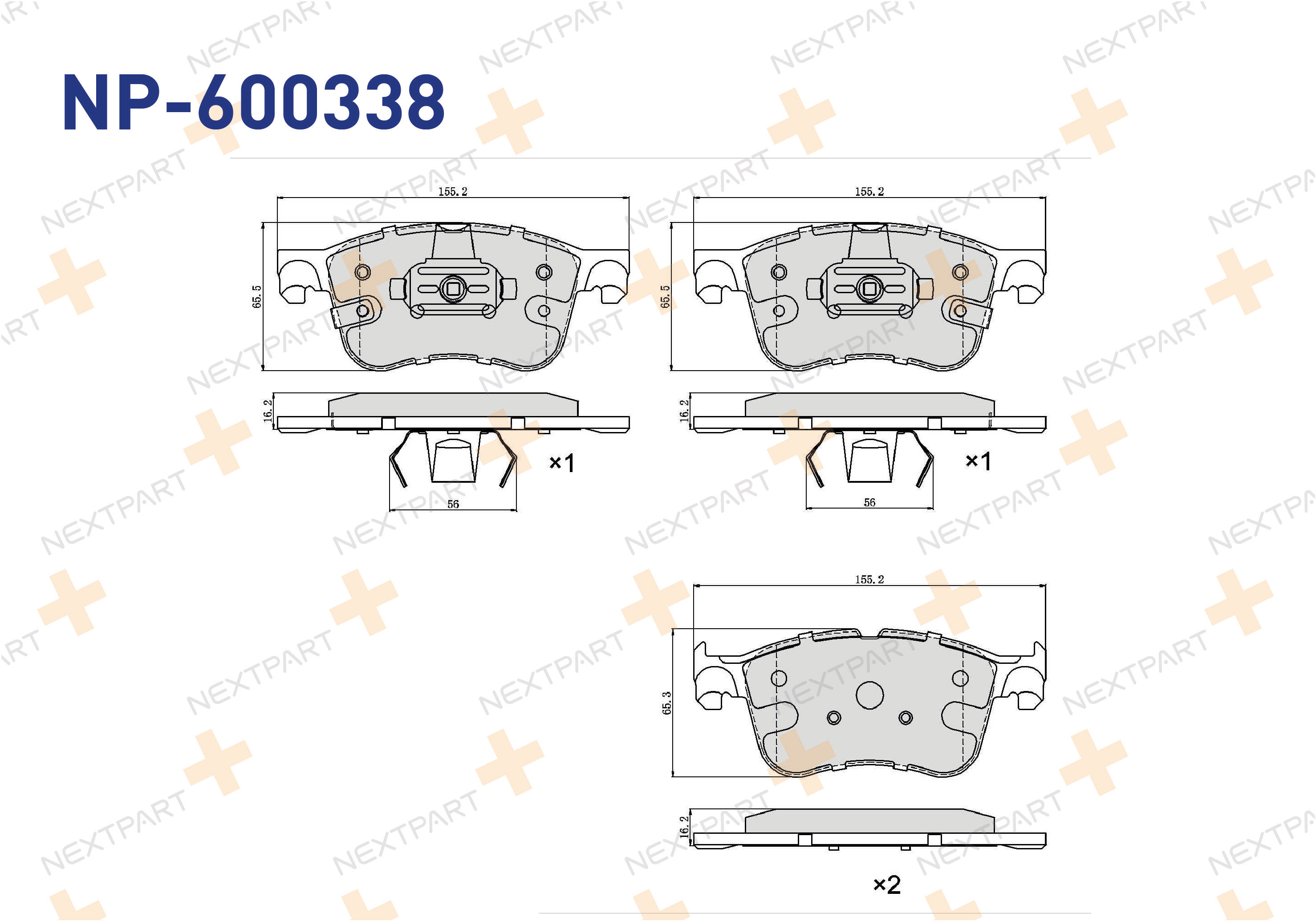 FREN BALATASI ON FOCUS IV (2018>) KUGA III (2019>) FOCUS KUGA - OEM: 2454601 2209149 | Alt: 180812 22-1205-0