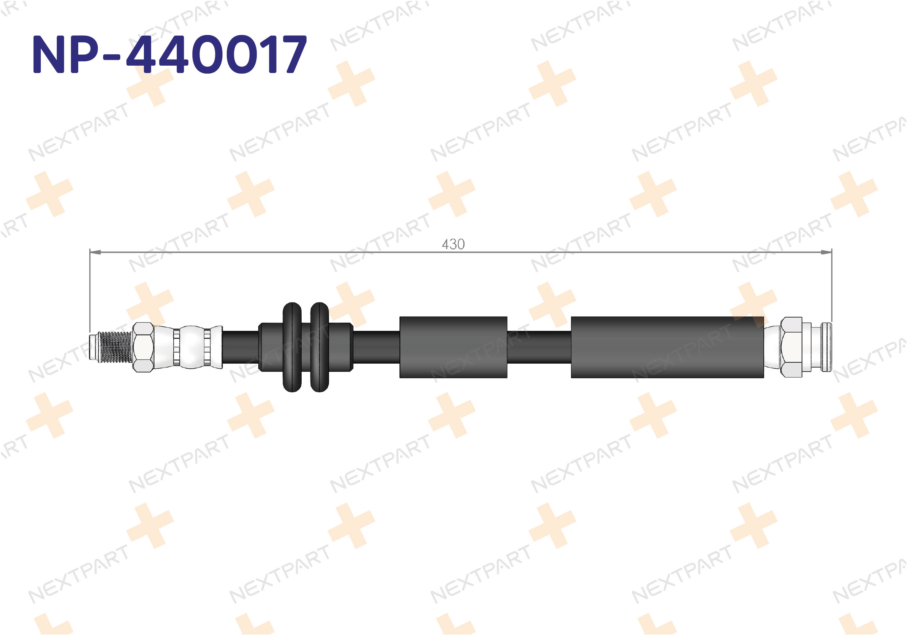 FREN HORTUMU ON EGEA 2015- - OEM: 52044965 401387259922 | Alt: 11-267911 00 1770 901 125