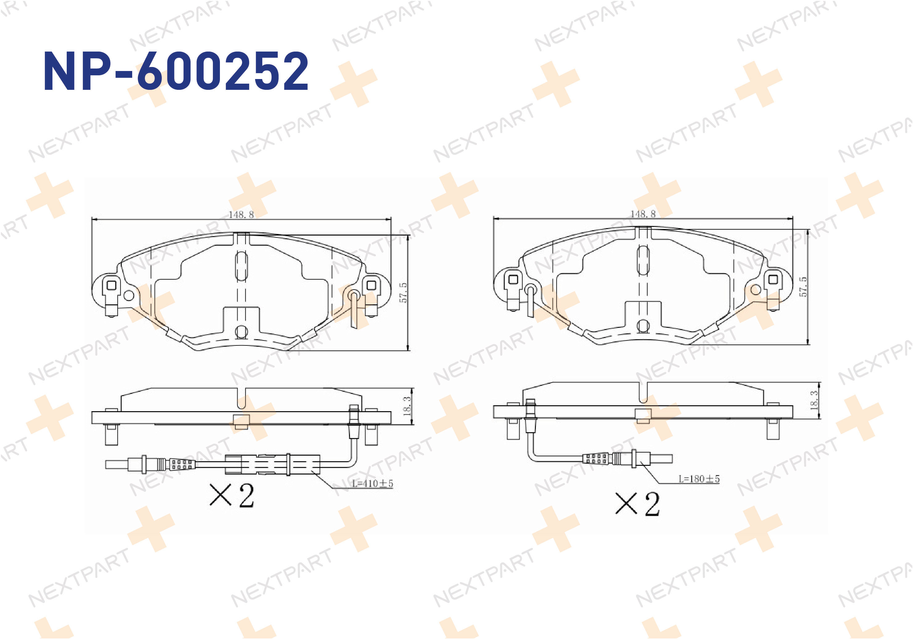 FREN BALATASI ON C5 I (2001>2004) C5 II (2004>) FISLI C5 - OEM: 4253 46 4252 48 | Alt: 811028019 DB2016SS