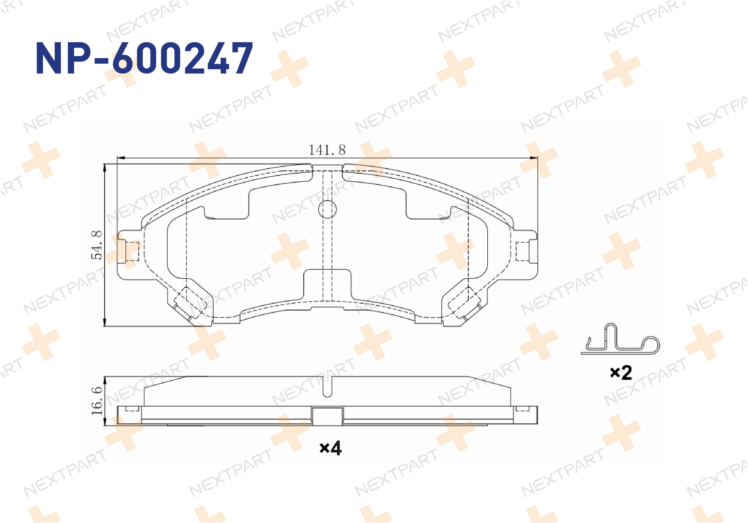 FREN BALATASI ON SX4 S-CROSS (2013>) VITARA (2015>) - OEM: 55810-61M51 55810-61M01 | Alt: LBP3728 35031