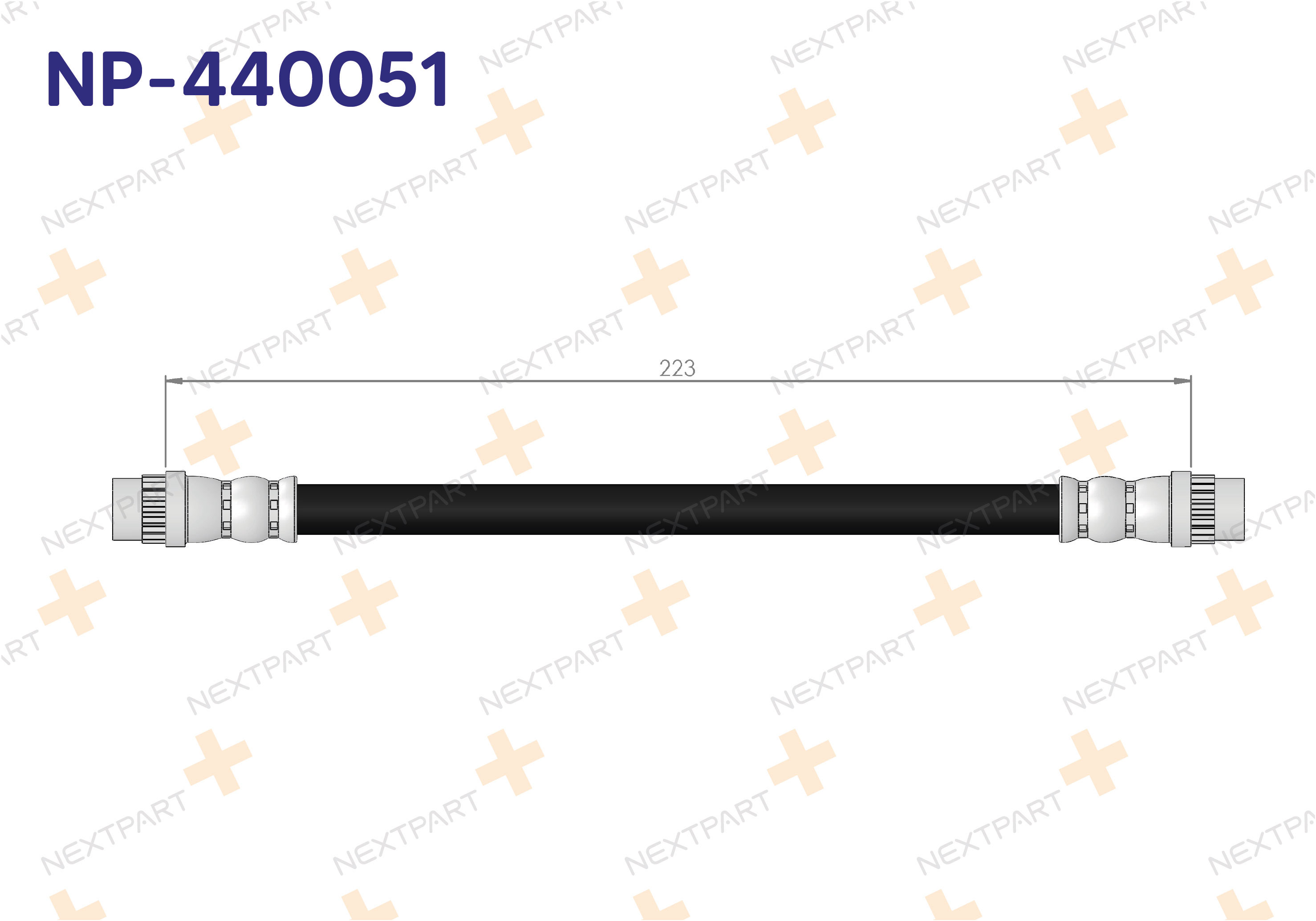 FREN HORTUMU ARKA 206 1998-2006 206 - OEM: 4806.94 | Alt: 4806.94