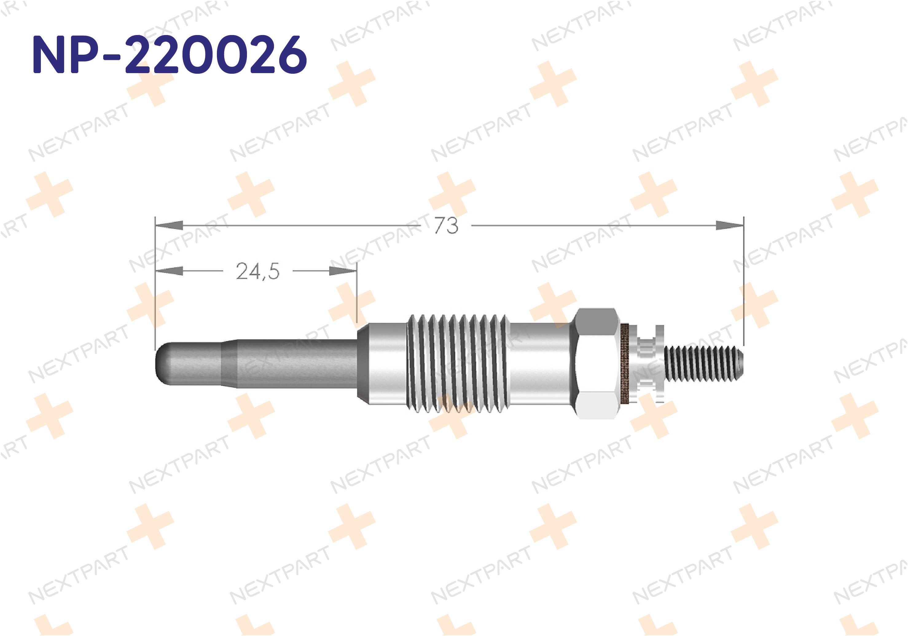 KIZDIRMA BUJISI PARTNER BERLINGO SCUDO EXPERT JUMMY 1.9D BERLINGO PARTNER EXPERT - OEM: 5960G7 46072001 | Alt: 116G 120G