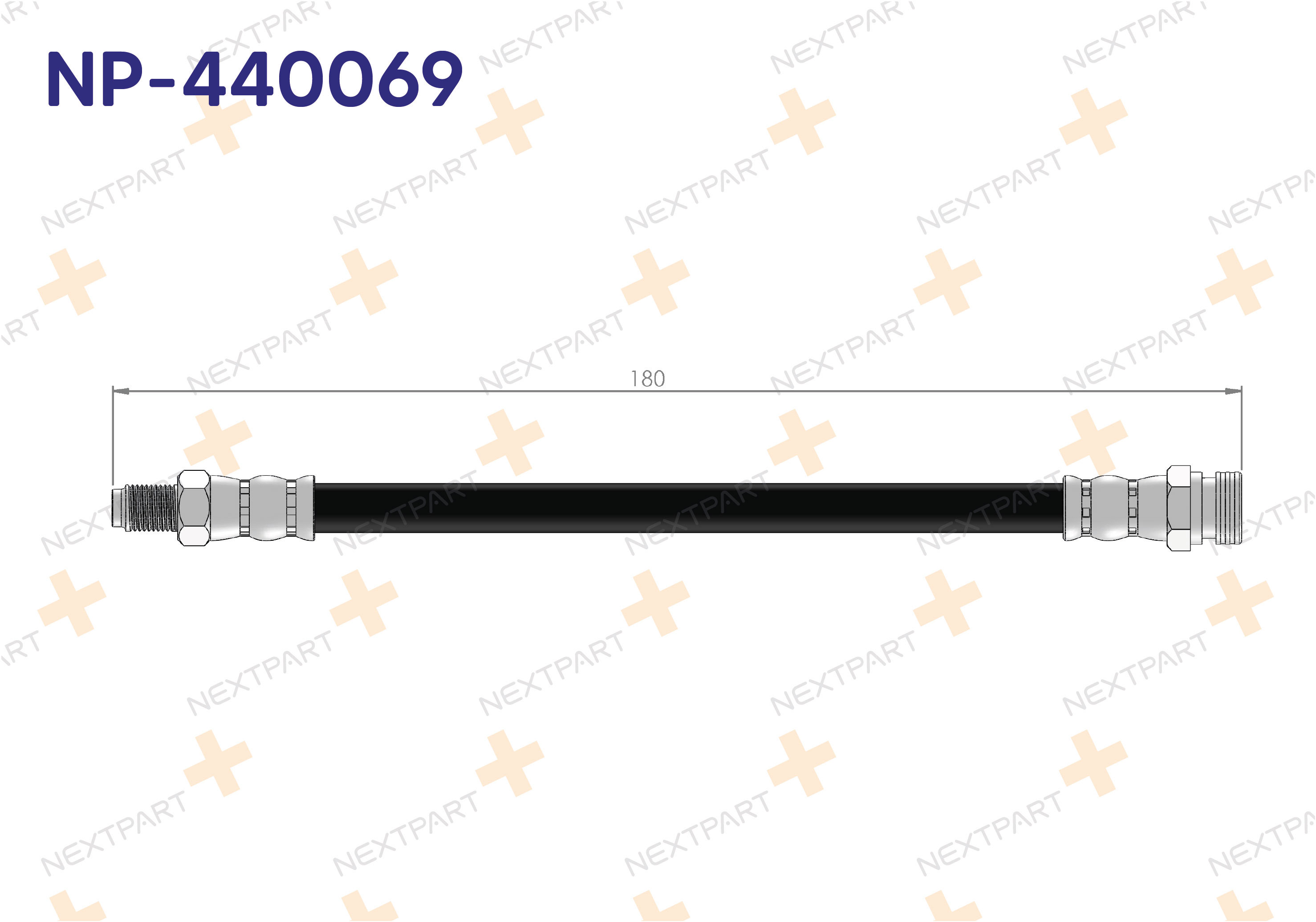 FREN HORTUMU ON KISA H100 1993-2004 - OEM: 501275924933 5881443002 | Alt: SL 4288 ADG053143