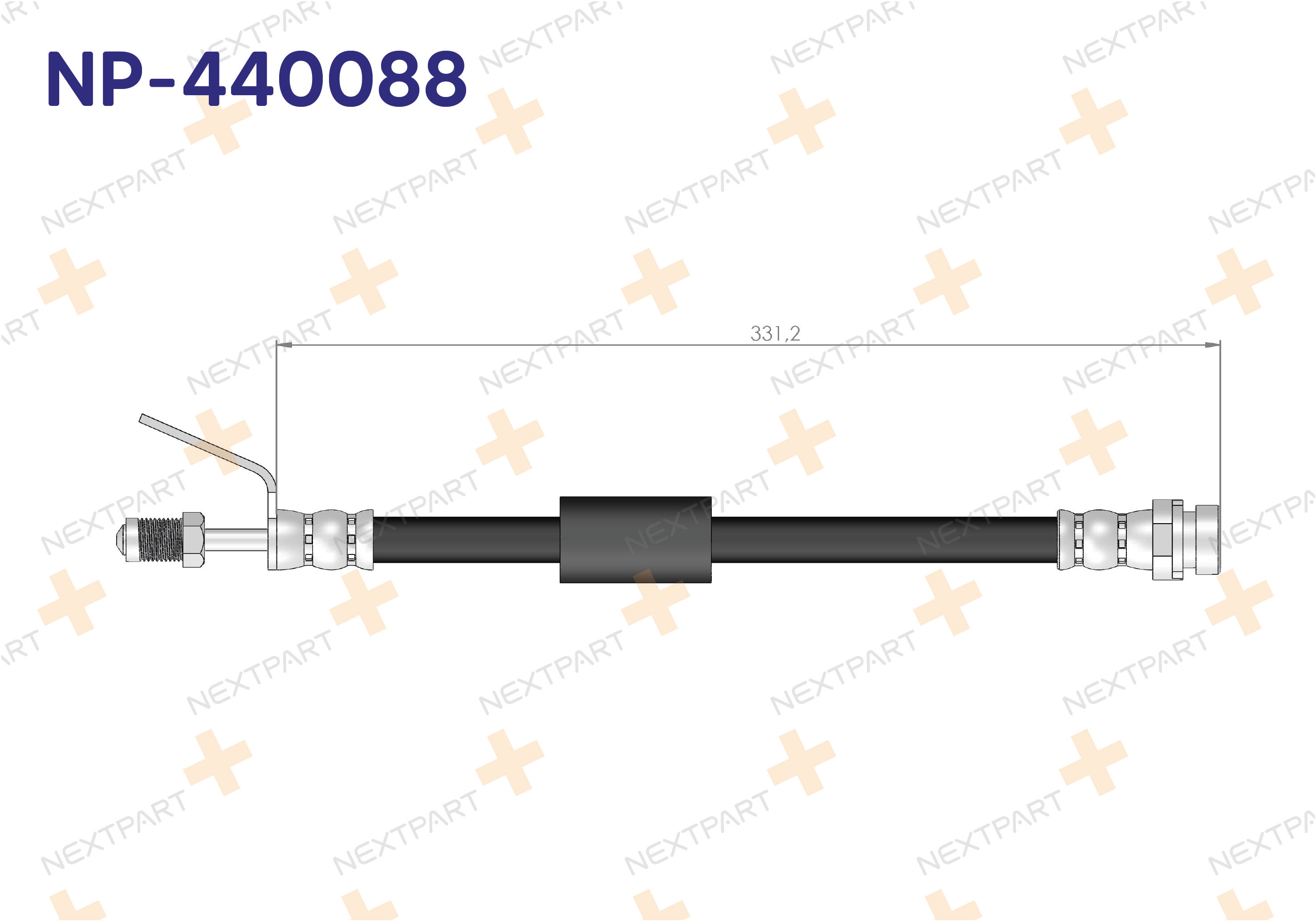 FREN HORTUMU ON TRANSIT V347 2006-2009 TRANSIT - OEM: 6C112078AA 6C112078AB | Alt: 6C112078AB 6C112078AC
