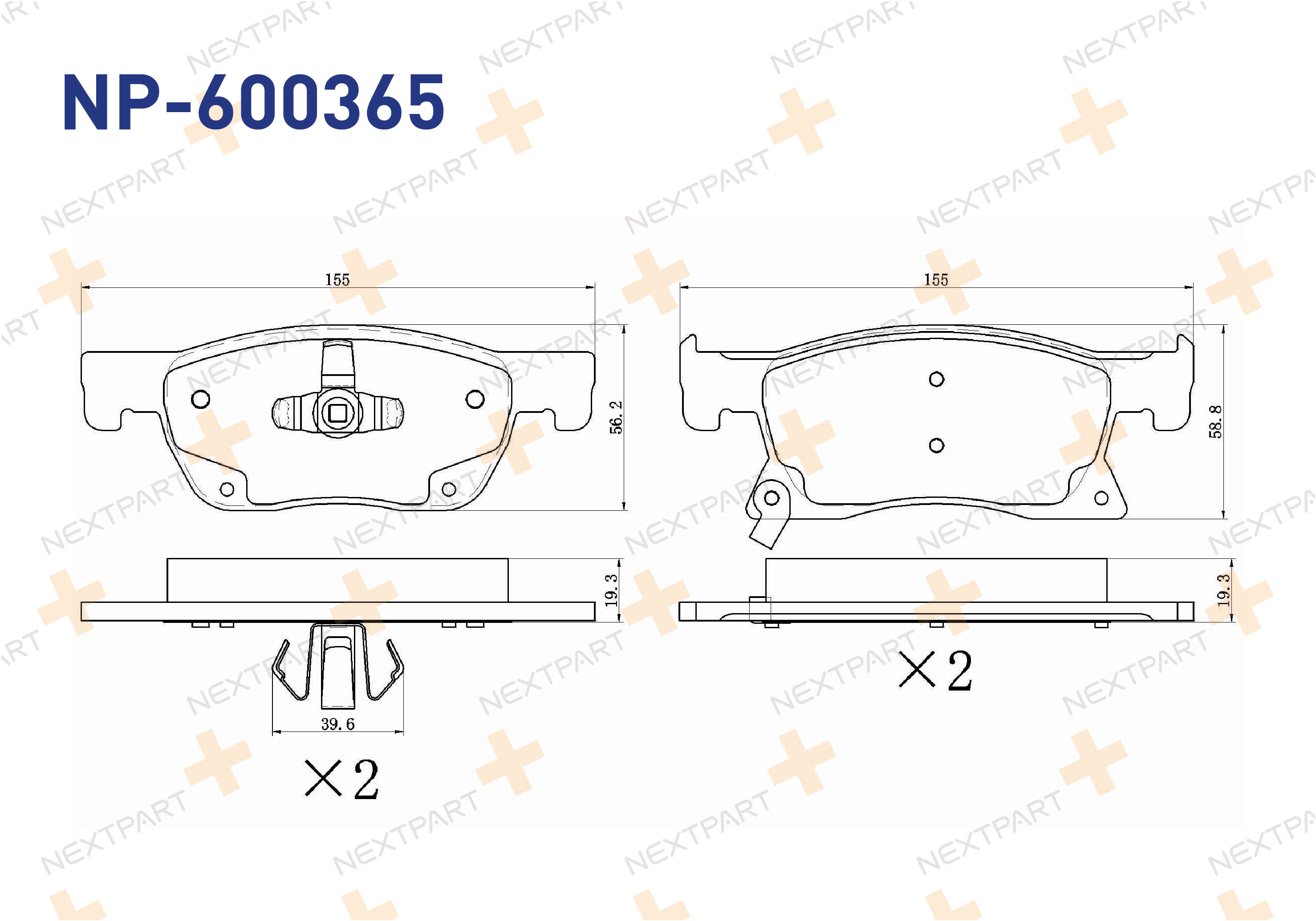 FREN BALATASI ON 15 JANT ASTRA K (2015>) ASTRA - OEM: 39103797 13478300 | Alt: 9011211 8DB 355 024-771
