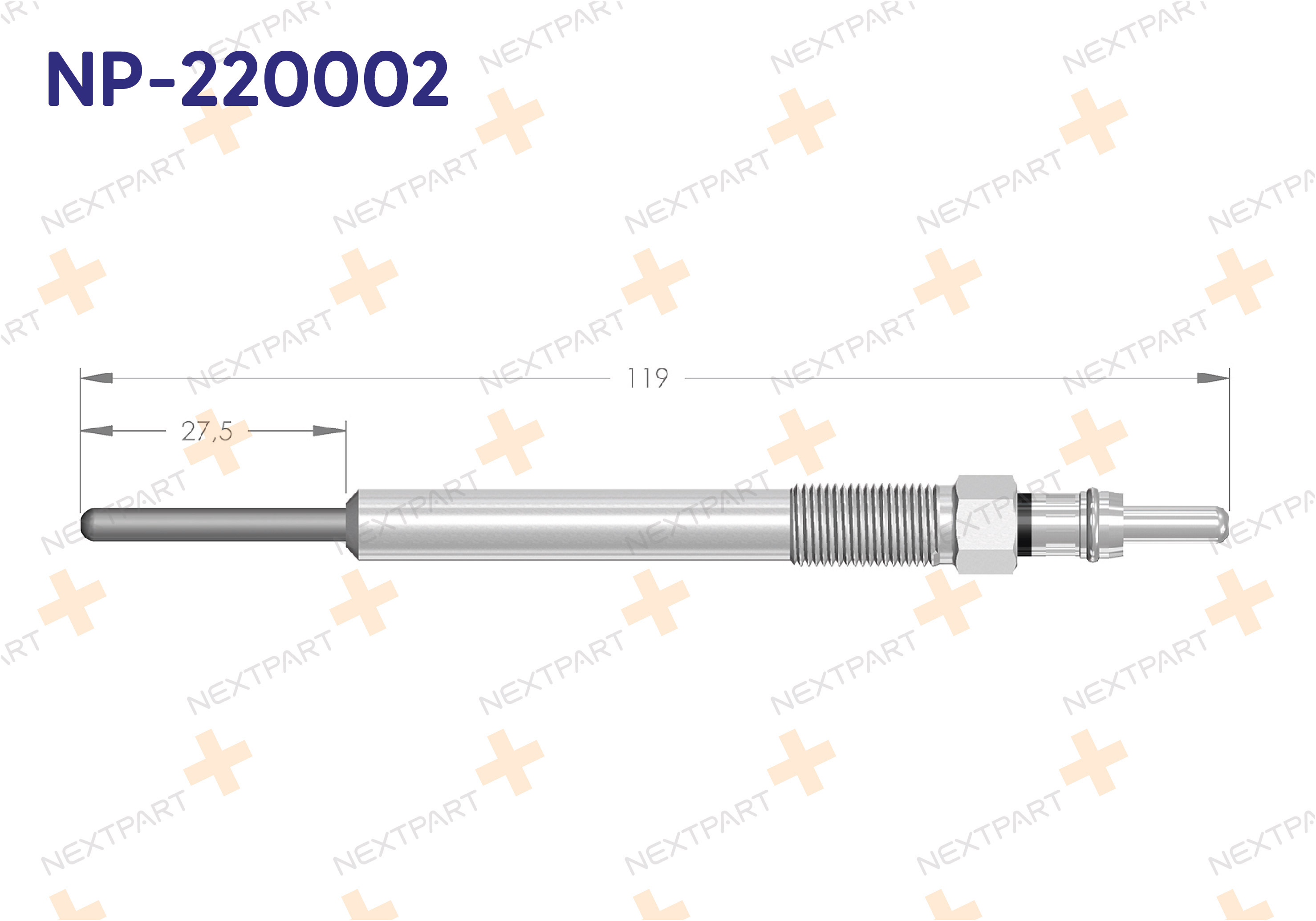 KIZDIRMA BUJISI (EURO 5) DOBLO LINEA FIORINO 1.3 MTJ BIPPER NEMO 1.4 HDI CORSA D ASTRA J 1.3 CDTI ASTRA CORSA NEMO BIPPER - OEM: 55210051 71772815 | Alt: 0 250 403 014 GLP226