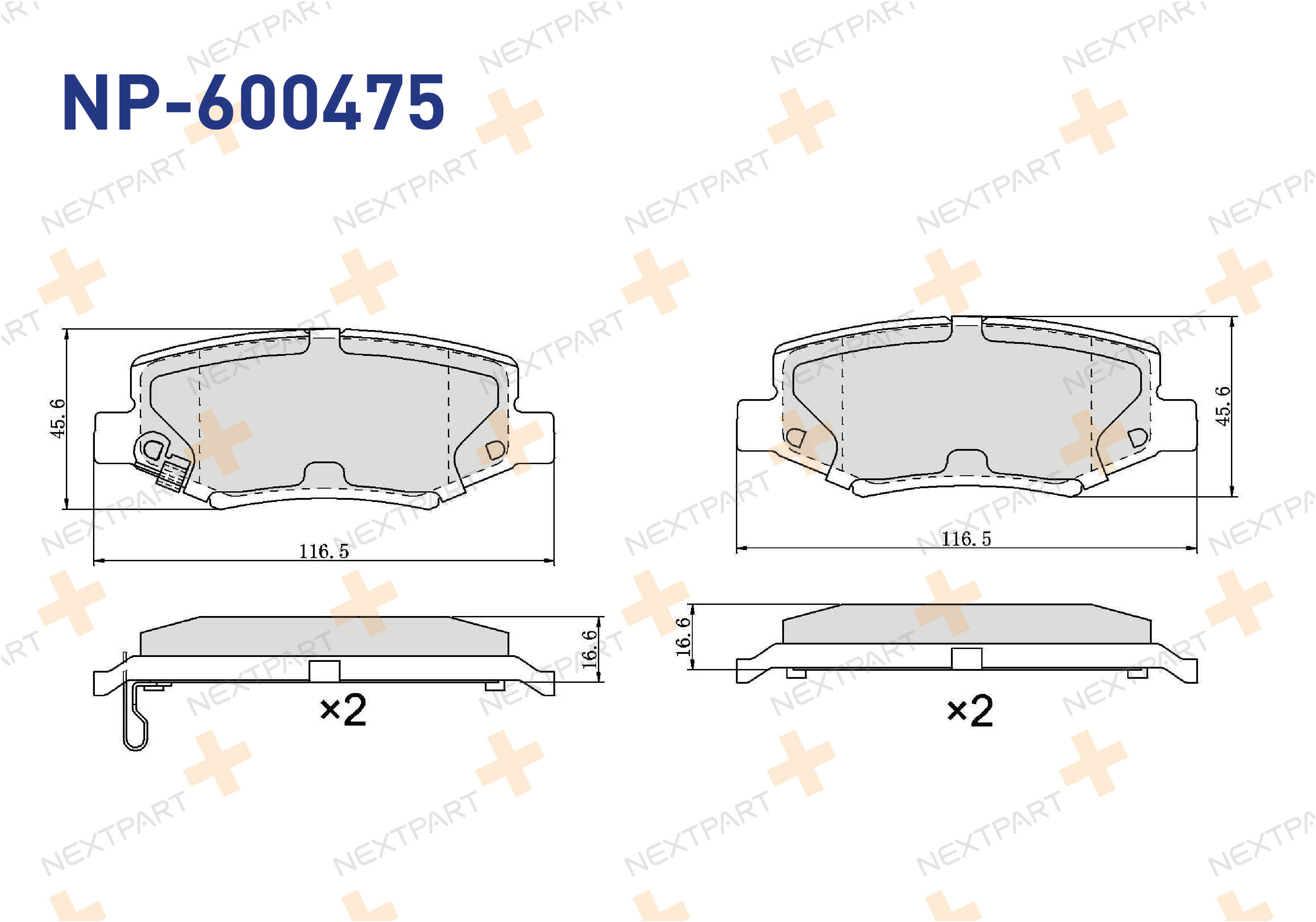 FREN BALATASI ARKA CHEROKEE (2001>2008) COMPASS (2006>) WRANGLER II (1996>2008) WRANGLER III (2007>) JOURNEY (2008>) NITRO (2006>2013) - OEM: 68003776AA V2013776AA | Alt: 8DB 355 031-031 BPFI-2017