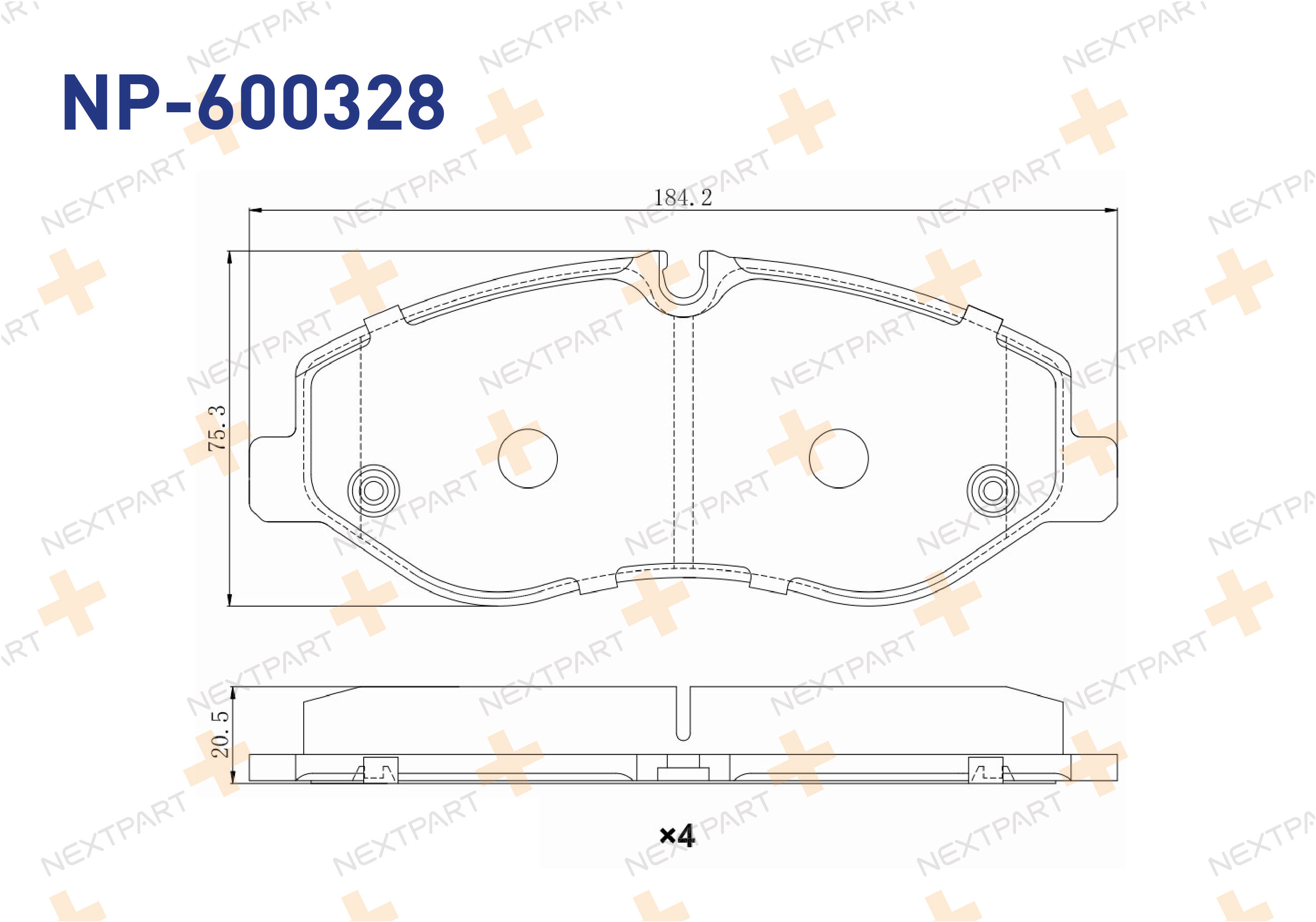 FREN BALATASI ON VITO (W447) (2014>) V-SERISI (W447) (2003>2014) - OEM: A 447 420 02 20 447 420 66 00 | Alt: P 50 129 P50129N