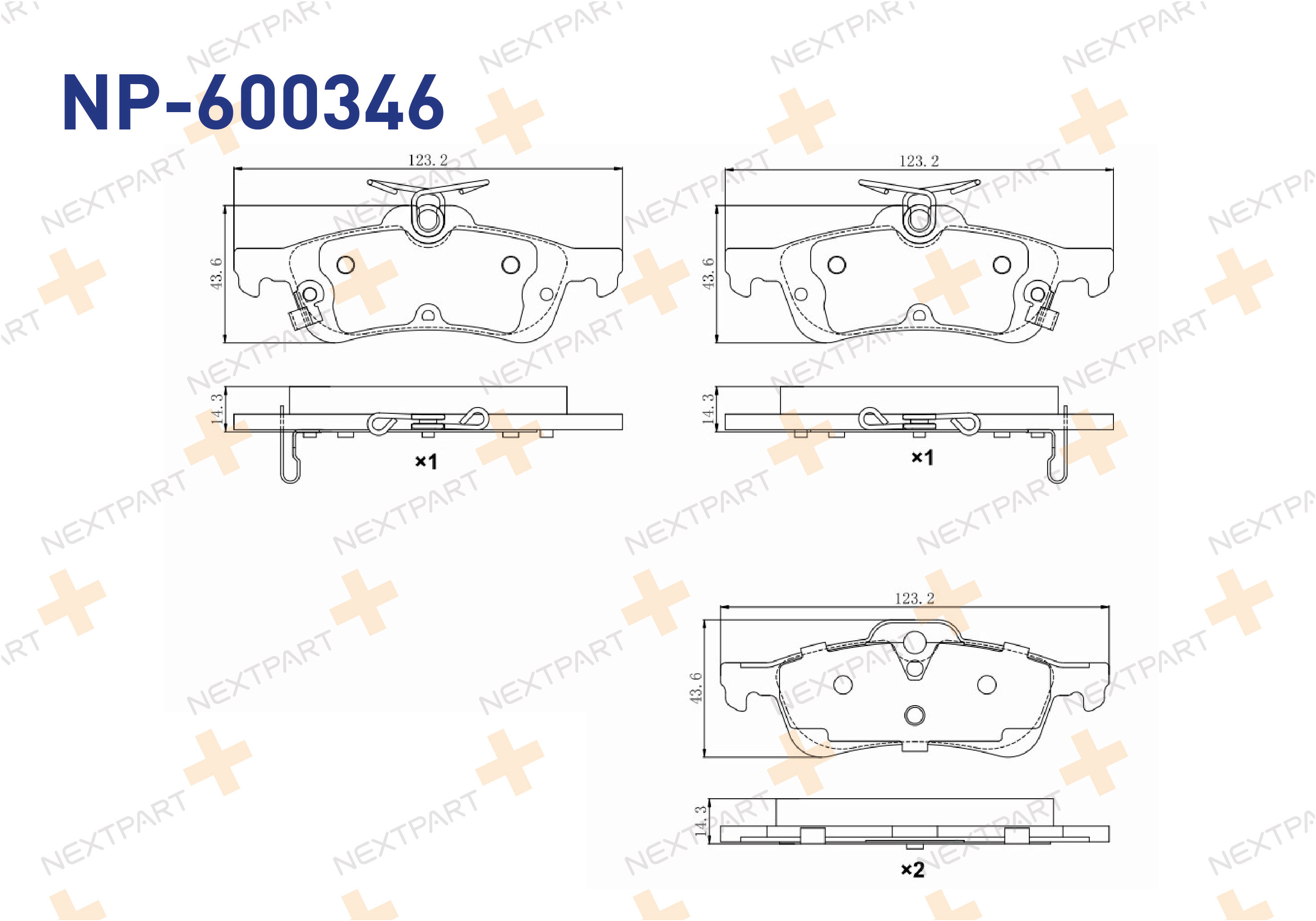 FREN BALATASI ARKA CIVIC IX (2012>) CIVIC VIII (2005>) YARIS (2017>2020) CHARDE (2011>) CIVIC YARIS - OEM: 44660-D010 43022-TV0-E01 | Alt: PP225AF 37944