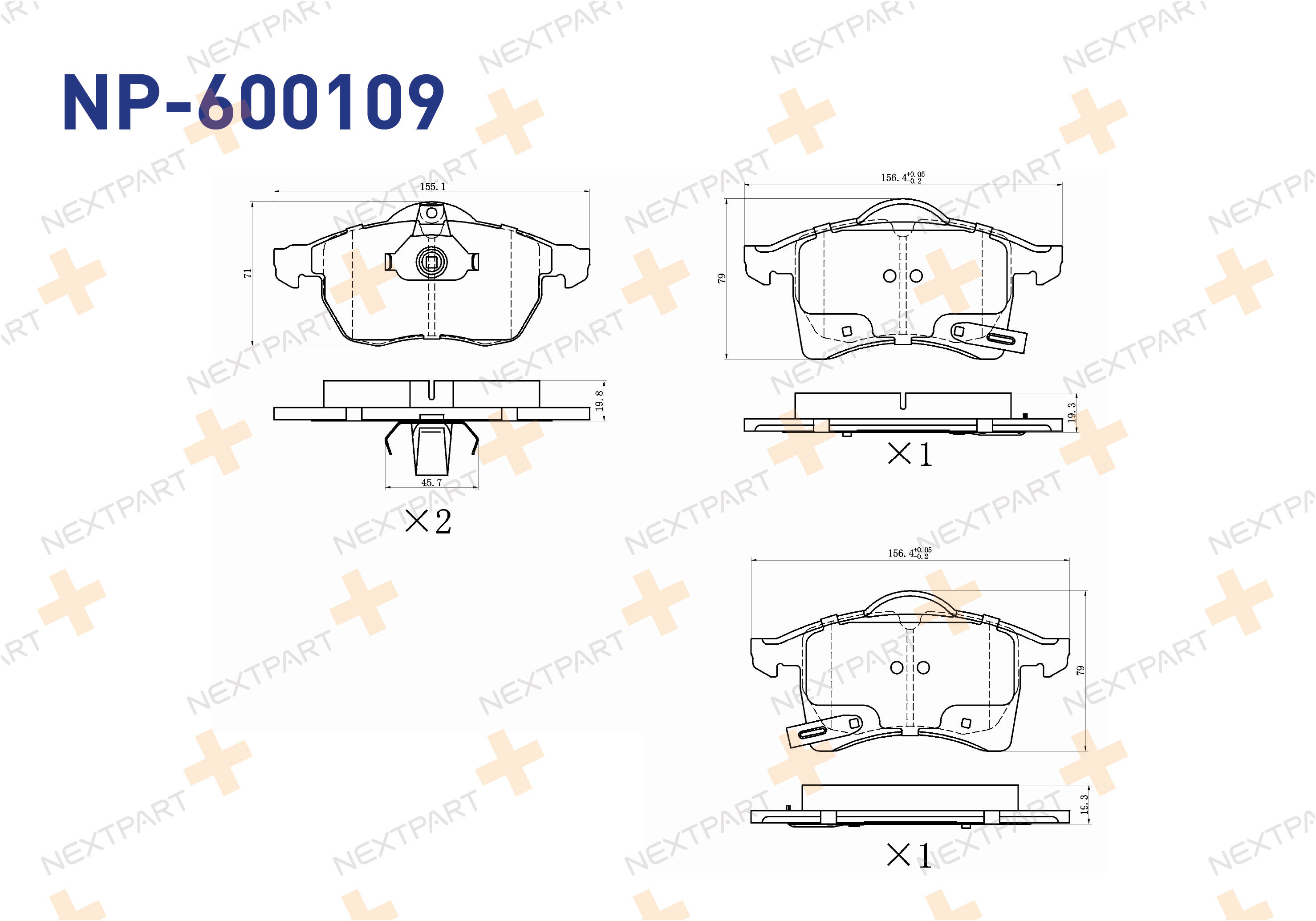 FREN BALATASI ON ASTRA H (2004>) ASTRA H GTC (2005>) ZAFIRA A (1999>2005) ZAFIRA B (2005>2019) ASTRA ZAFIRA - OEM: 16 05 009 16 05 035 | Alt: 2205390 068302