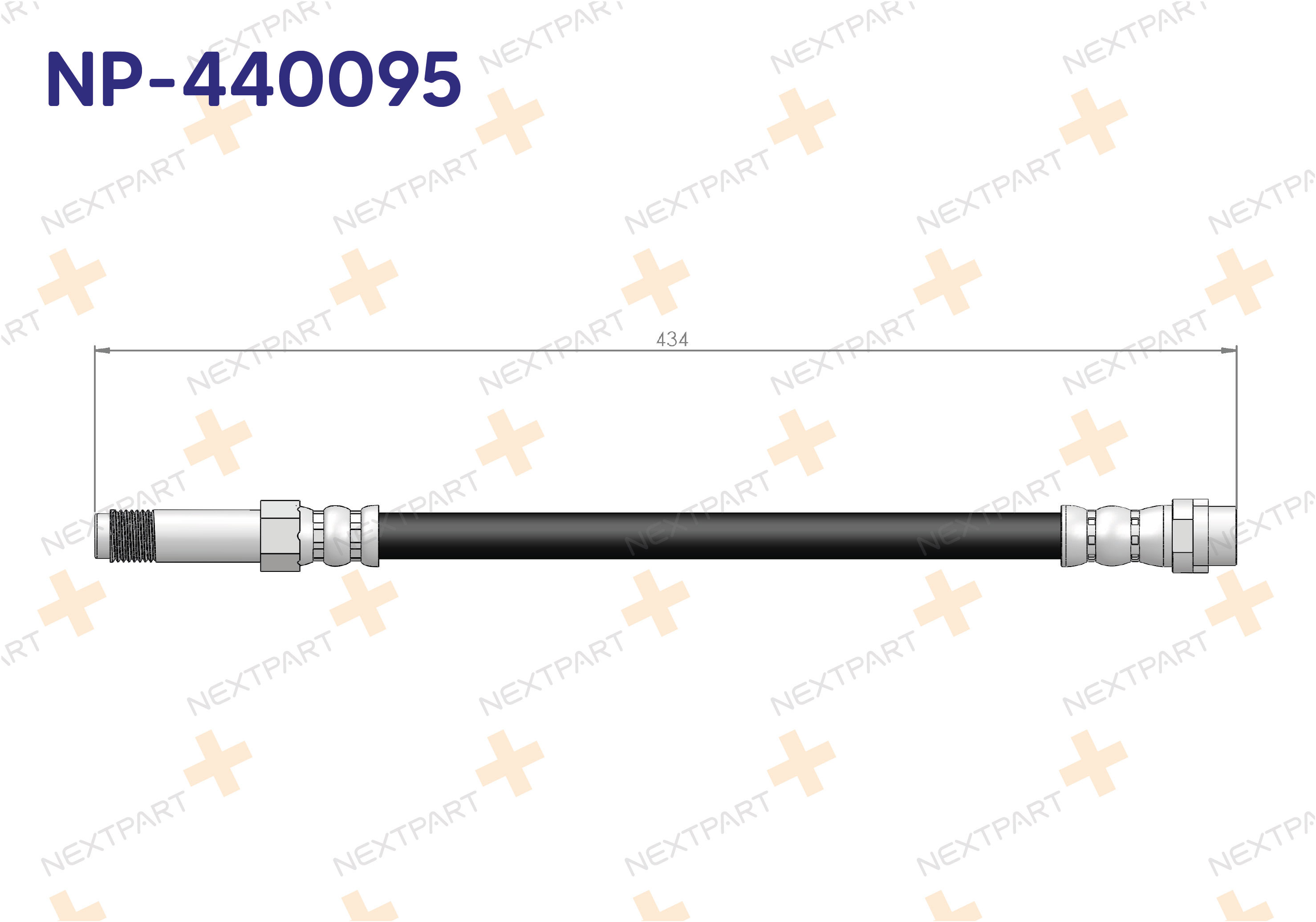 FREN HORTUMU ON CRAFTER SPRINTER 2006- - OEM: 2E0611707A 2E0611707J | Alt: 2E0611707J 2E0611807B