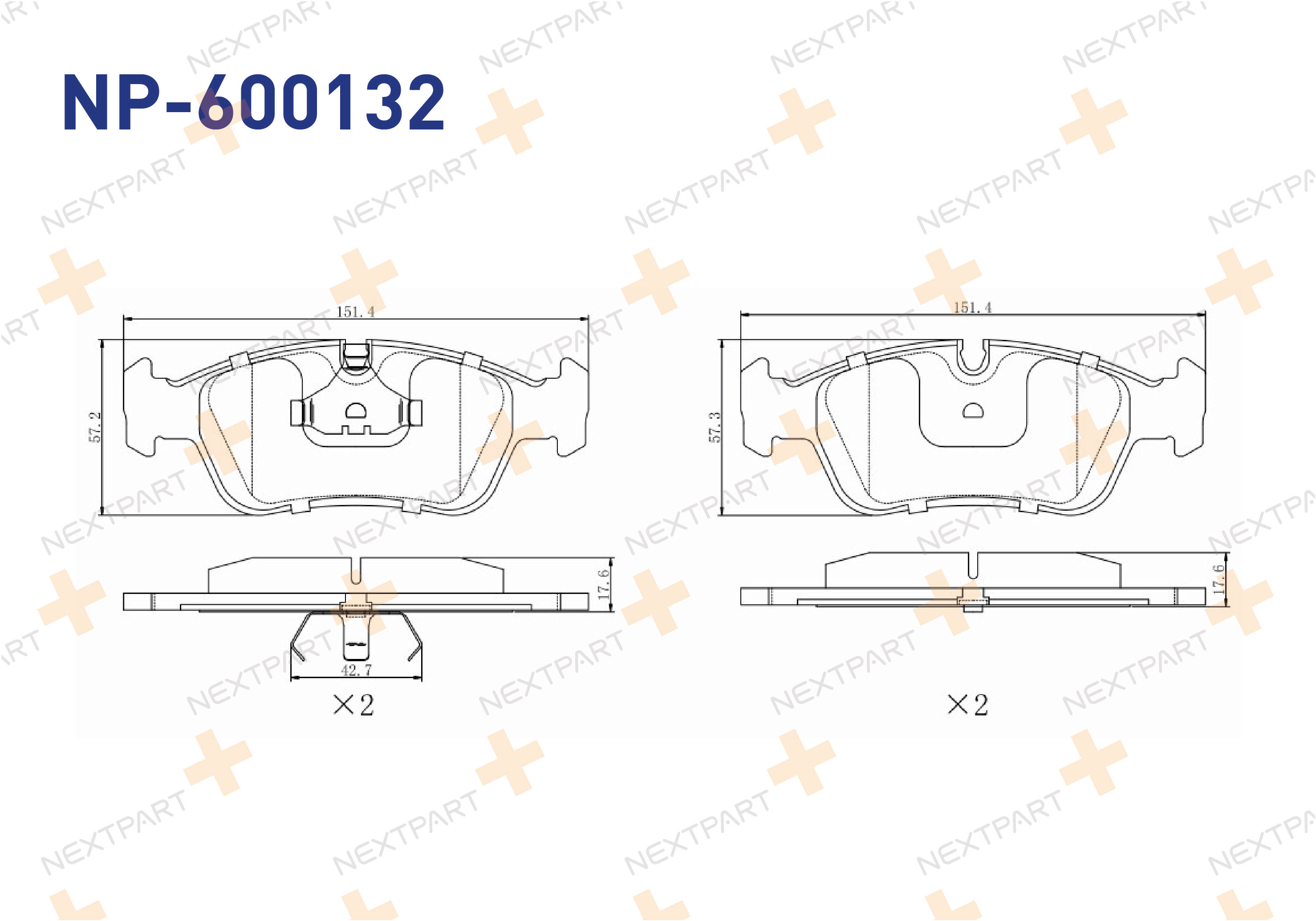 FREN BALATASI ON 3 SERISI (E36) (1990>1998) Z3 (E36) (1995>2003) - OEM: 1 160 356 1 160 357 | Alt: 36678 36678OE
