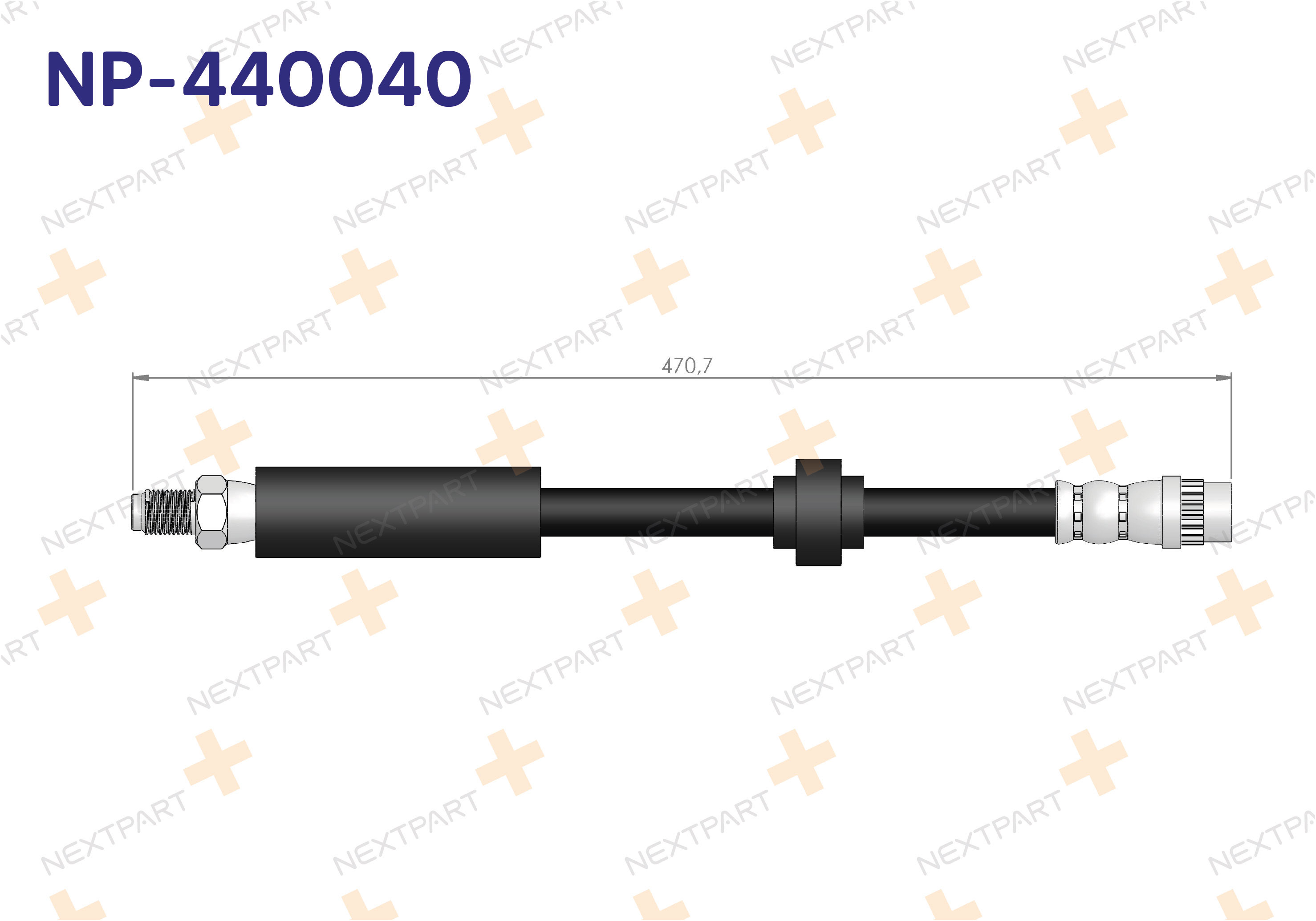 FREN HORTUMU ON LAGUNA I 1993-2001 LAGUNA - OEM: 7700834731 8200019096 | Alt: 8200019096 8671016855