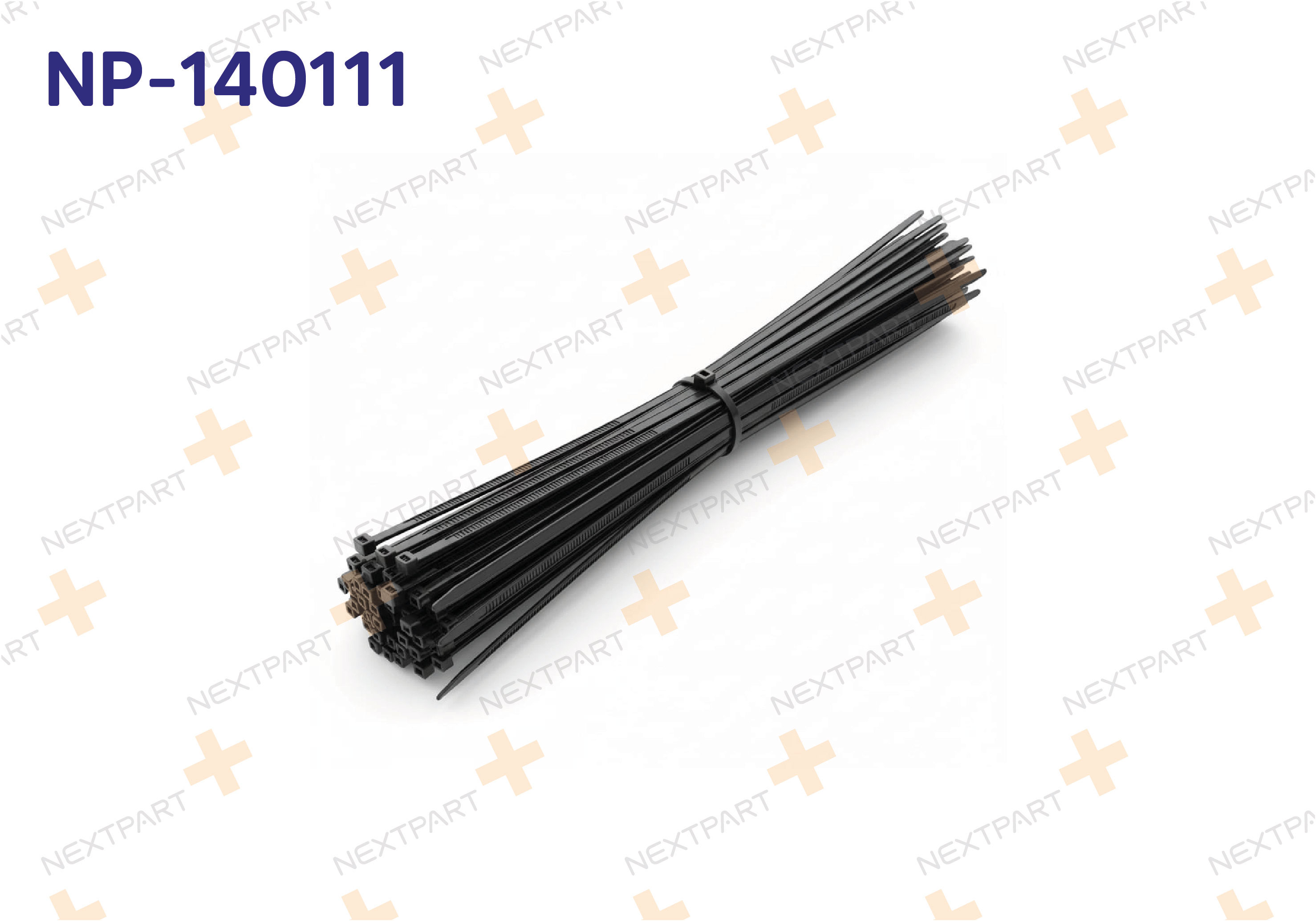 PLASTIK CIRT KELEPCE SIYAH 3.6 X 250 - OEM: NP-140111 | Alt: NP-140111