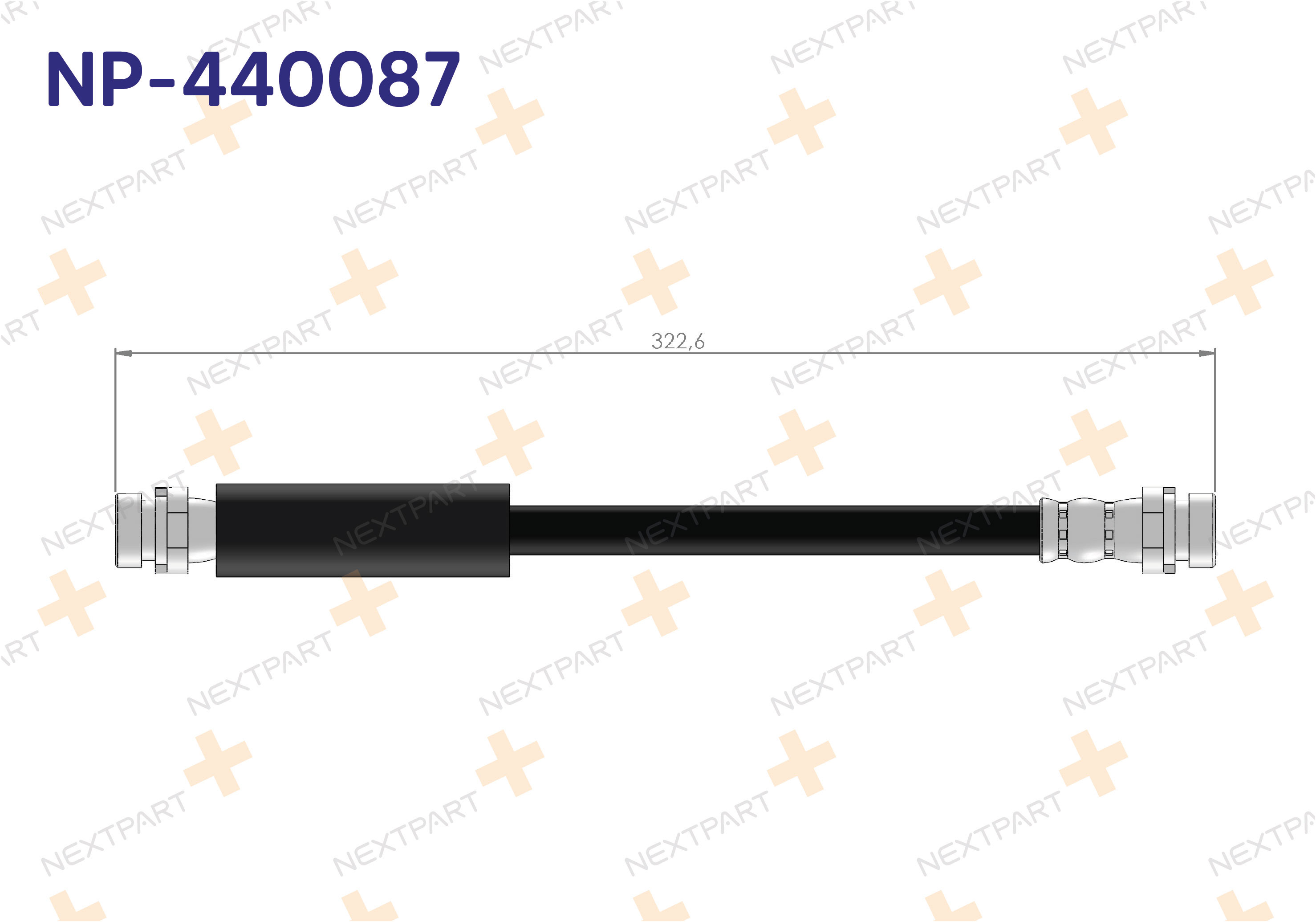 FREN HORTUMU ARKA FIESTA V 2001-2008 FIESTA - OEM: 803253210491 1151027 | Alt: SL5619 8970