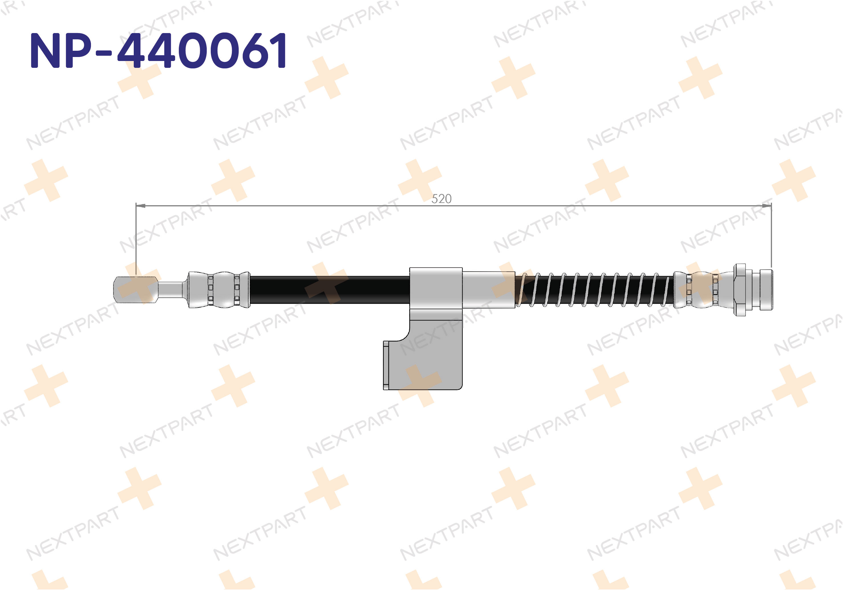 FREN HORTUMU ON SAG ACCENT 2000-2005 - OEM: 58732-1A000 58732-25000 | Alt: 80478 HOS3750