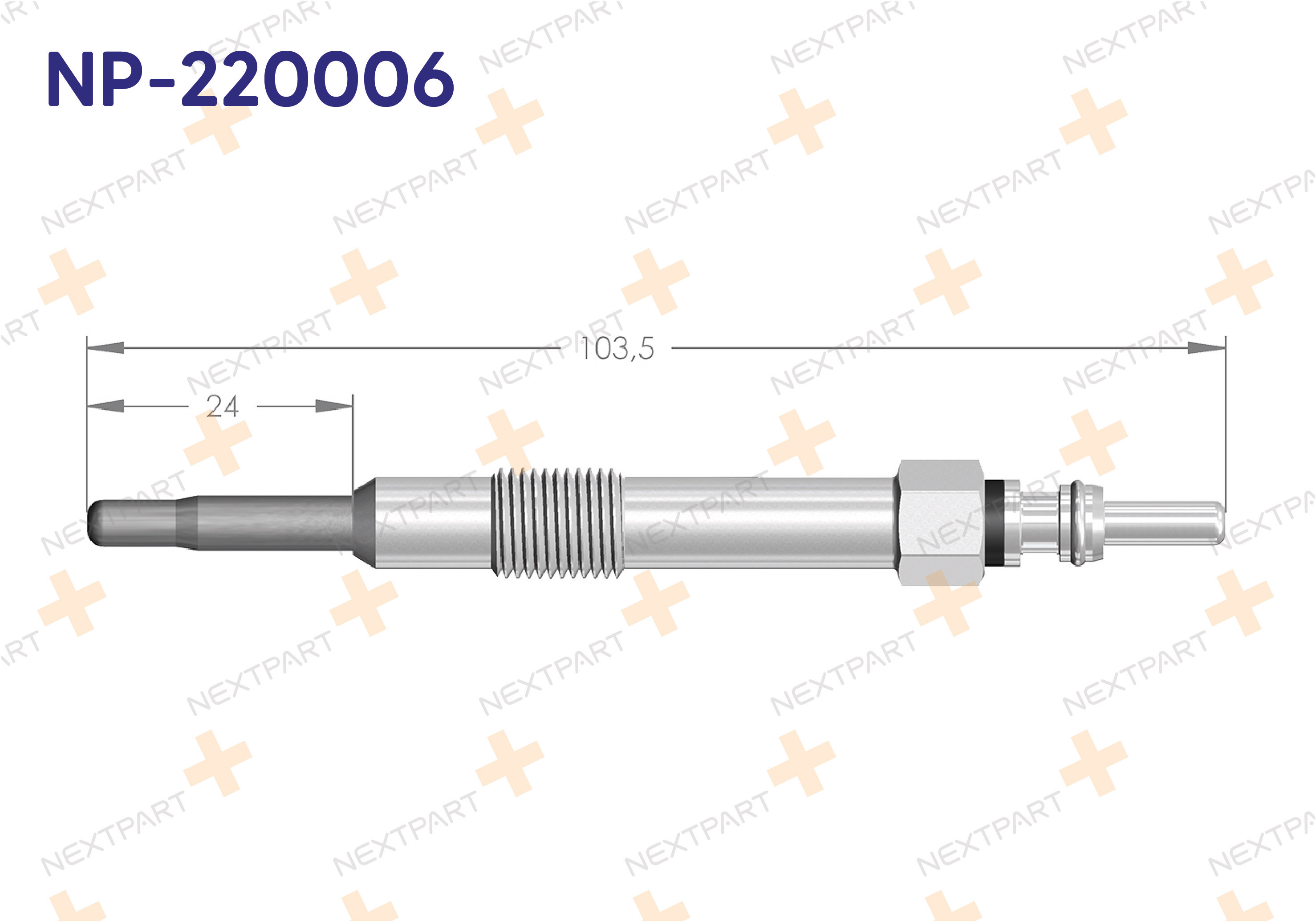KIZDIRMA BUJISI DOBLO 1.9 JTD - OEM: 71735458 46754154 | Alt: 0 241 229 580 0 241 229 720