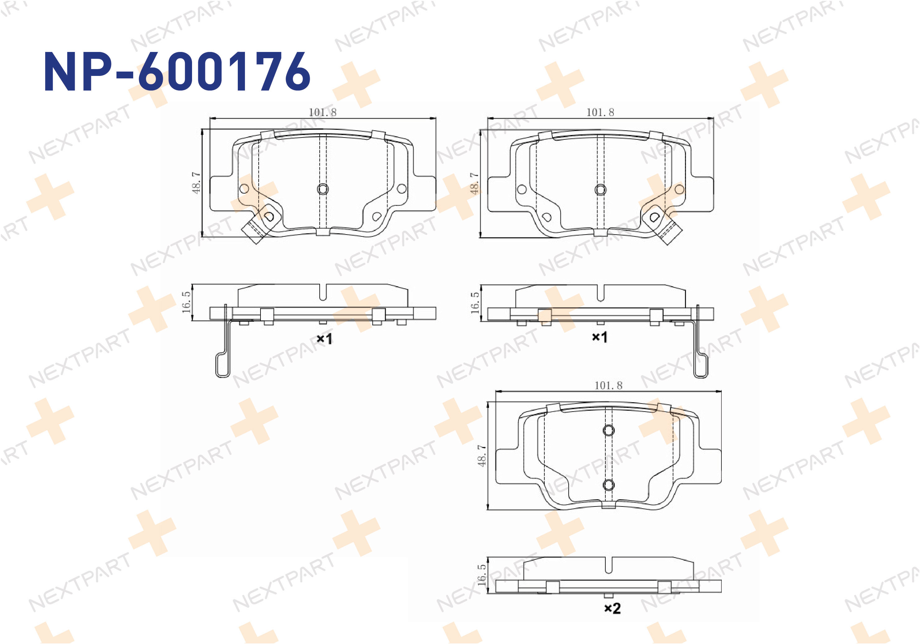 FREN BALATASI ARKA VERSO (2009>) - OEM: 04466-0F011 04466-0F010 | Alt: 363916061034 SN154P