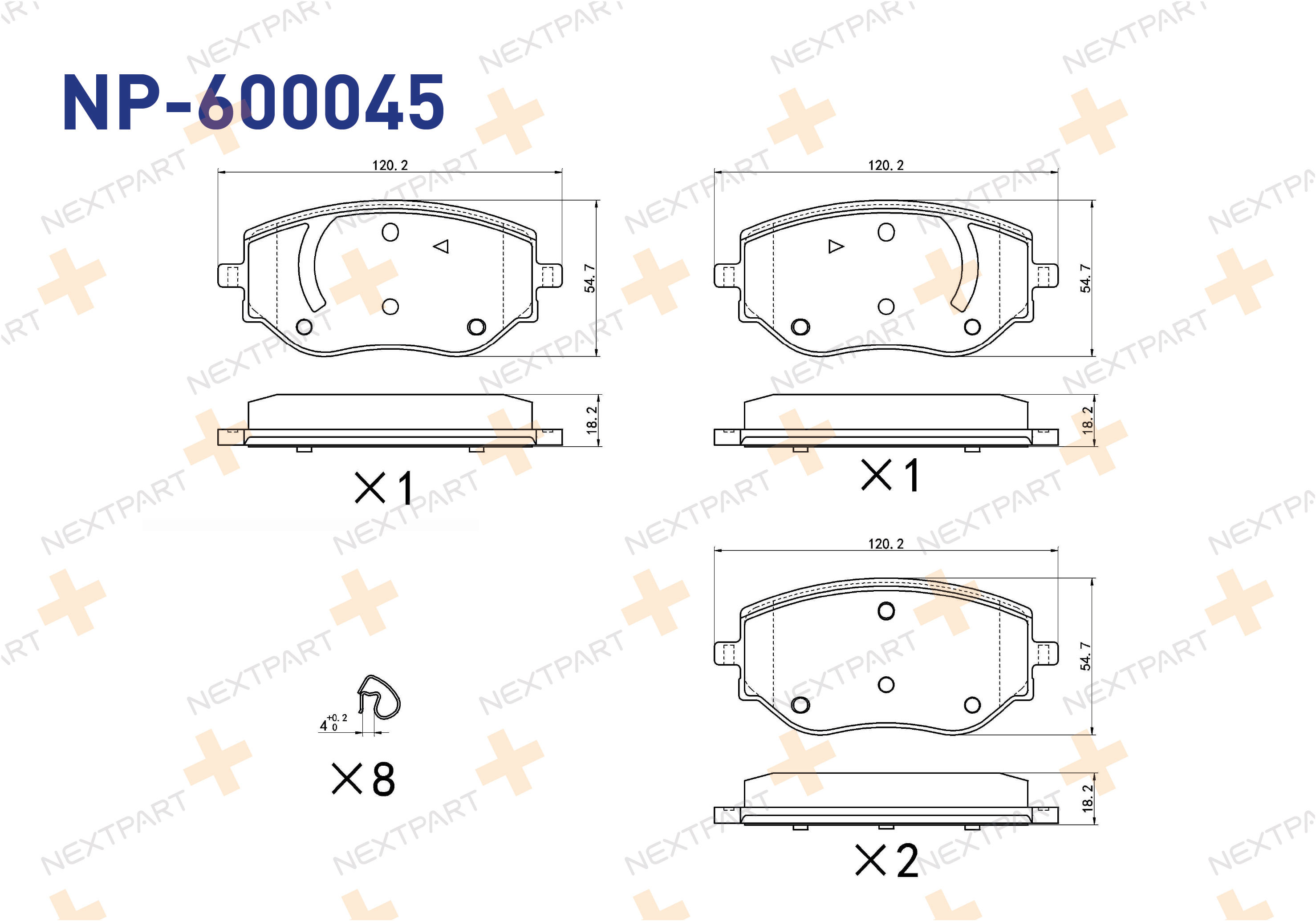 FREN BALATASI ON CLIO V (2019>) 1.0 SCE BENZINLI TALIANT (2021>) JOGGER (2021>) MICRA V (2016>) CLIO - OEM: 410608885R 41 06 088 85R | Alt: 35332 BPRE-7001