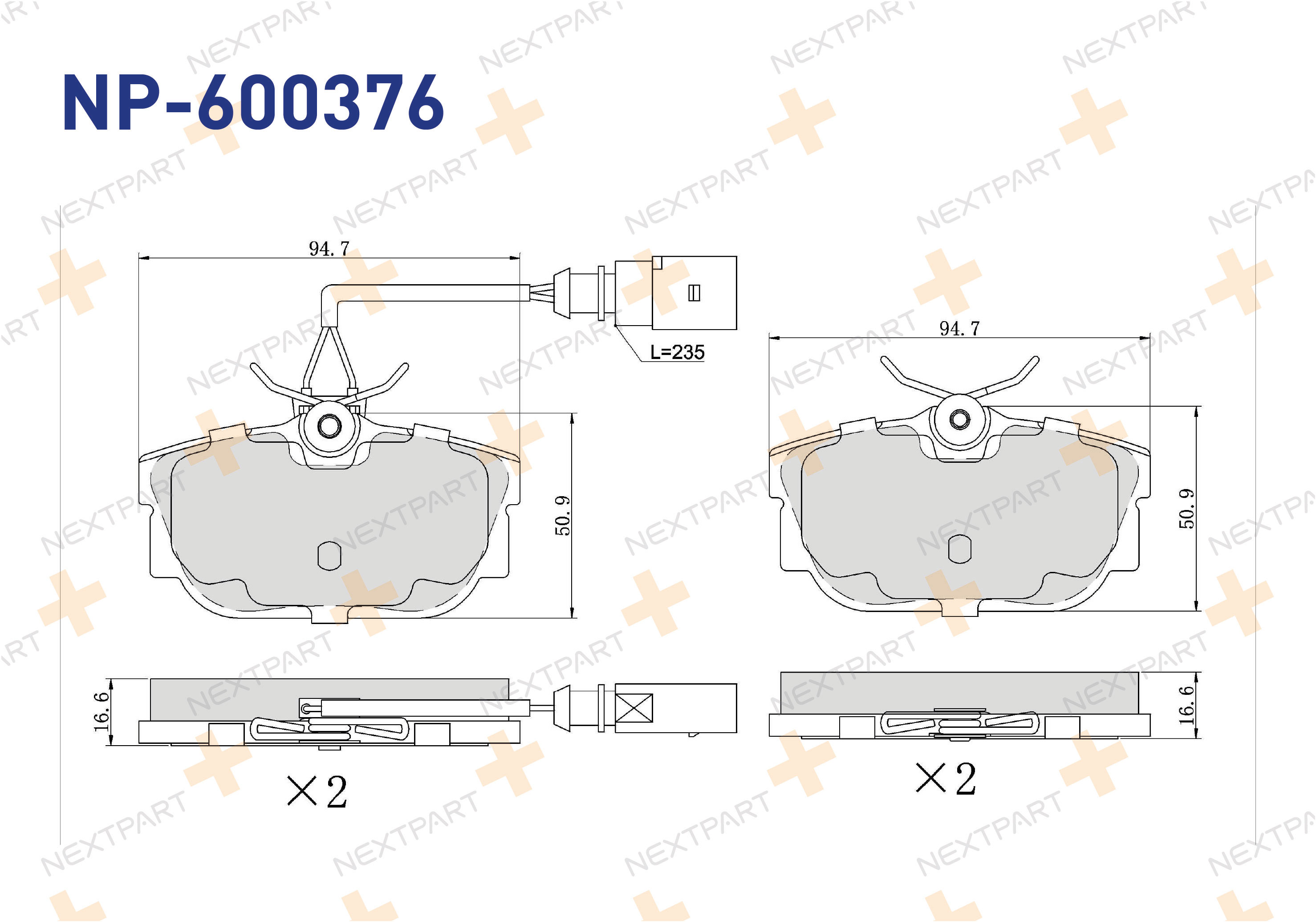 FREN BALATASI ARKA FISLI GALAXY (1995>2006) SHARAN (1995>2010) TRANSPORTER T-4 (1990>2003) ALHAMBRA (1996>2010) TRANSPORTER - OEM: 7M3698451D | Alt: 7M3698451D