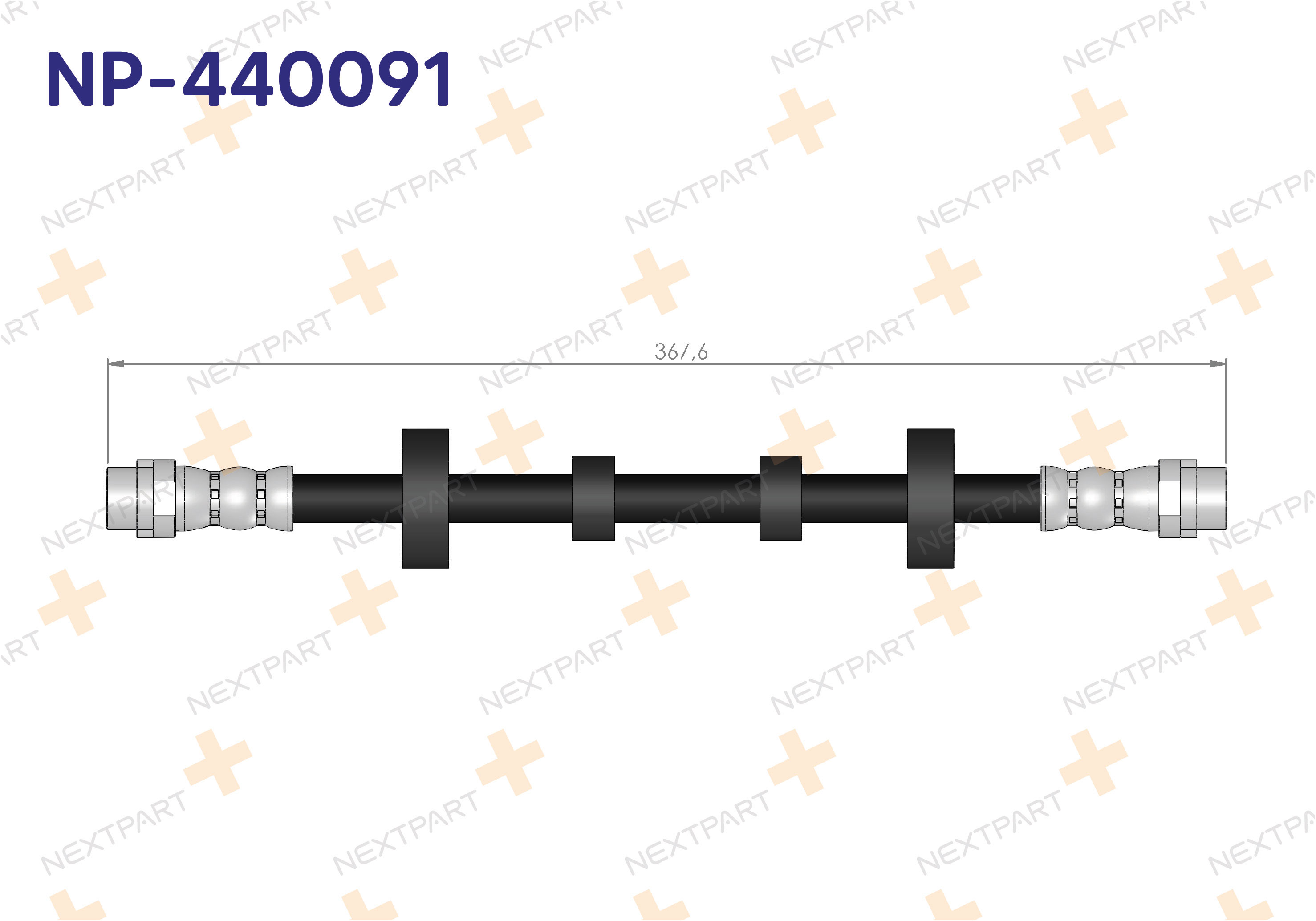 FREN HORTUMU ON TRANSPORTER T4 1990-2003 TRANSPORTER - OEM: 803253208352 7D0611701C | Alt: SL5367 8972