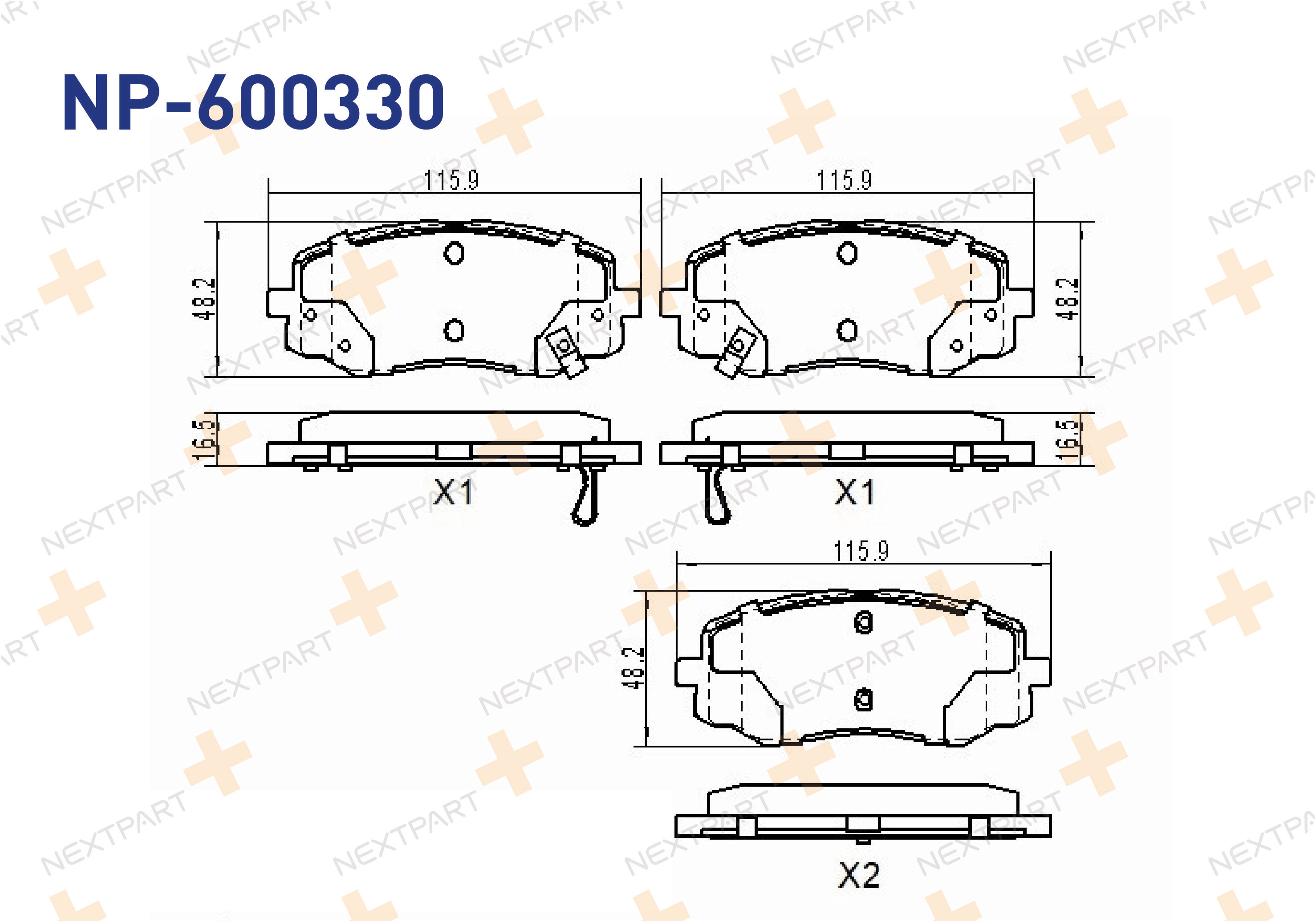 FREN BALATASI ON I10 (2007>2013) I20 (2008>2014) PICANTO (2004>2011) - OEM: 58101-1JA60 | Alt: 223458 980