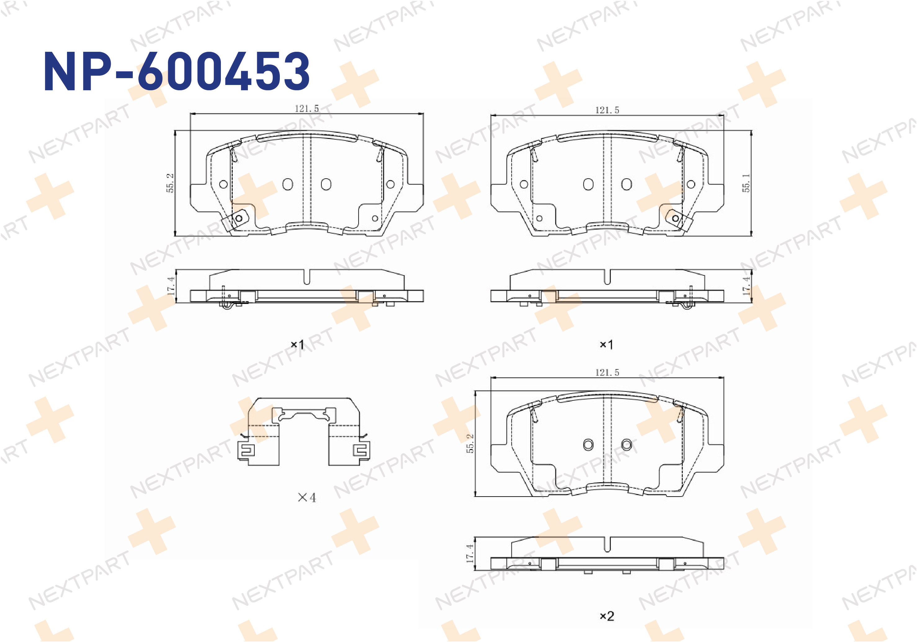 FREN BALATASI ON PICANTO (2017>) - OEM: 58101-G6A30 | Alt: 58101-G6A30