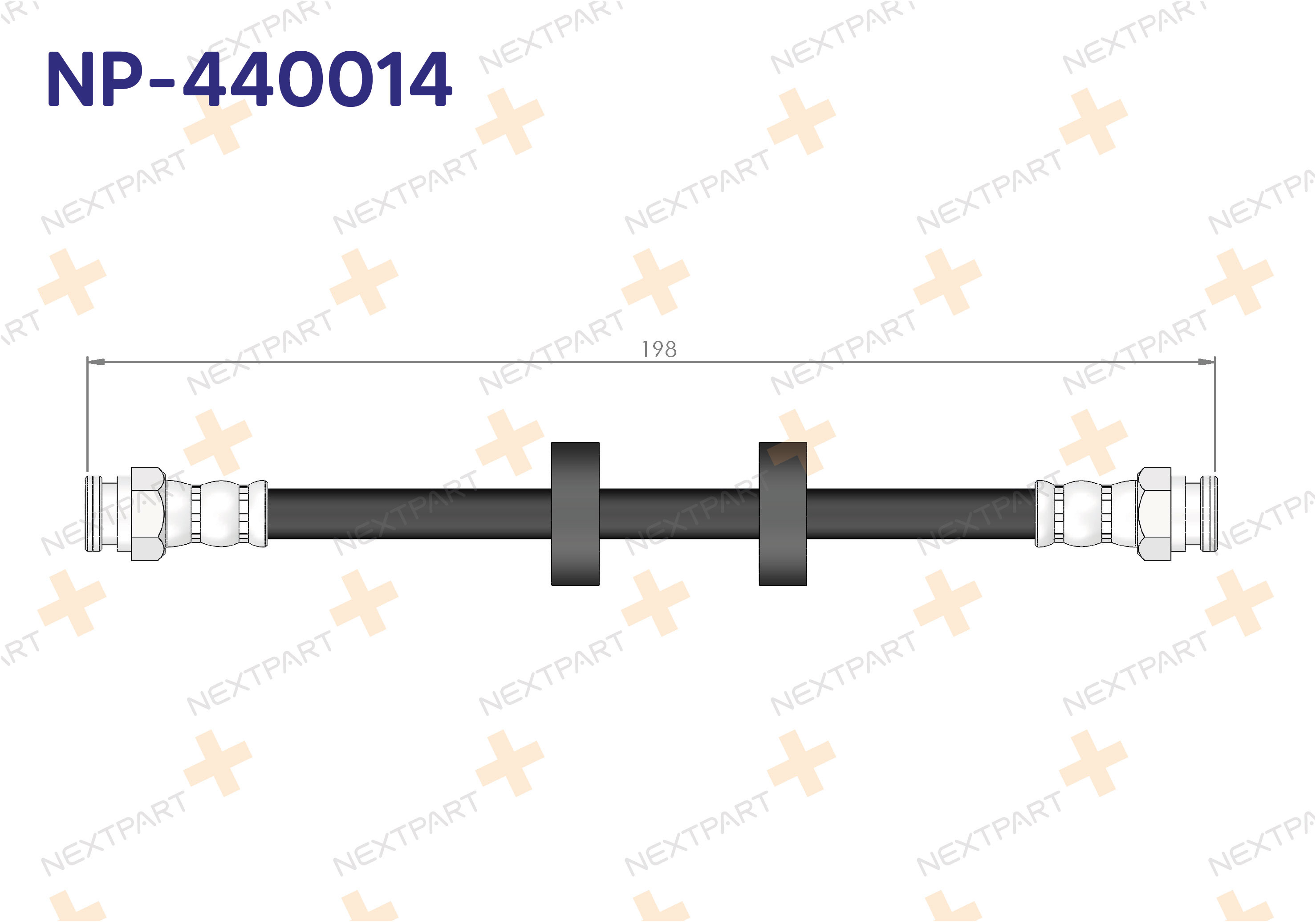 FREN HORTUMU ARKA LINEA FIORINO BIPPER NEMO 2007- NEMO BIPPER - OEM: 51790084 4806.K0 | Alt: 512973 92BHFI013