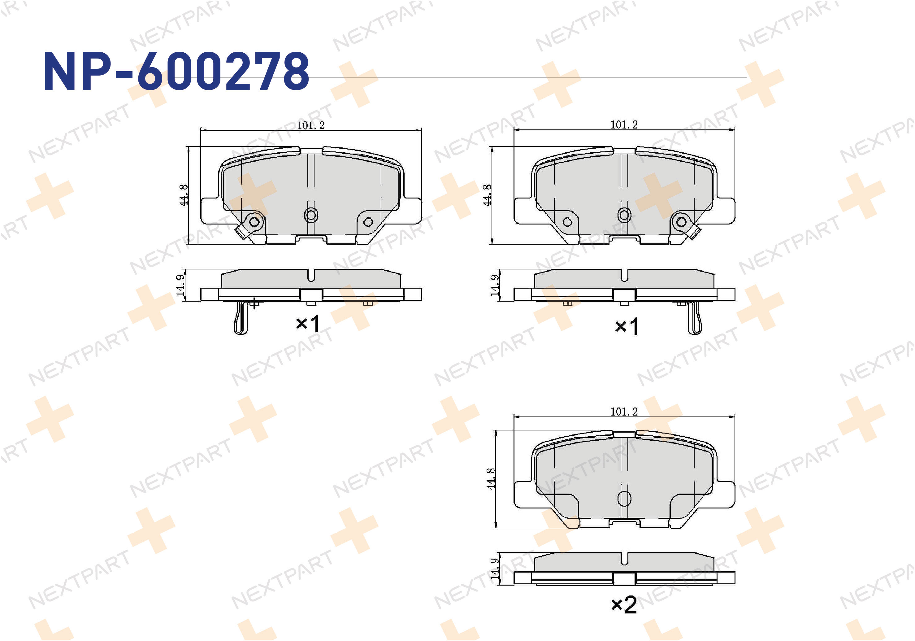 FREN BALATASI ARKA 4008 (2012>) C4 AIR CROSS (2010>) ASX (2010>) OUTLANDER III (2012>) MAZDA 6 (2012>) C4 - OEM: 1609899680 4605B560 | Alt: BP2194 2153602