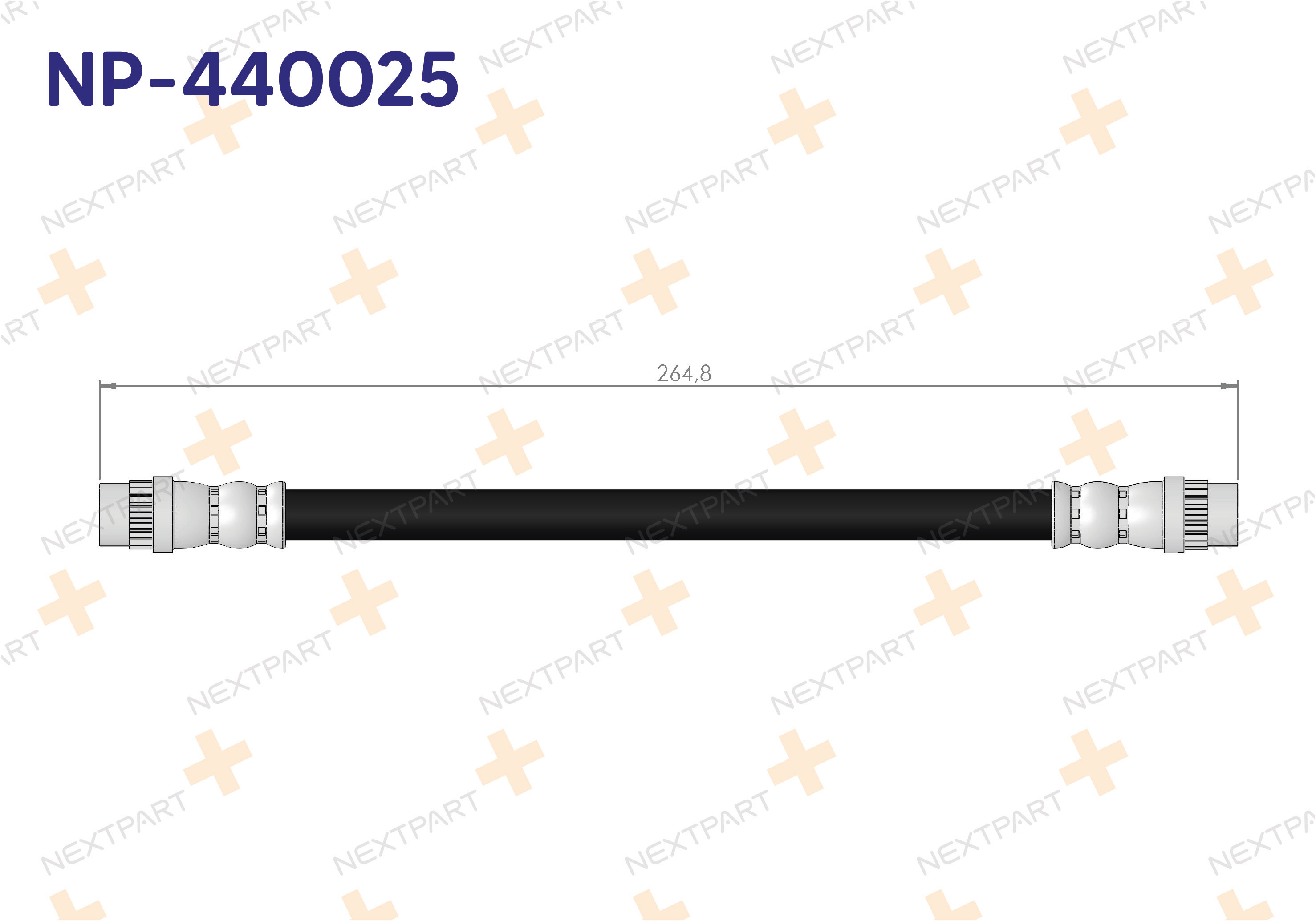 FREN HORTUMU ARKA R9 - OEM: 7700541132 7704001950 | Alt: EST-ZSA20024 101-00-784