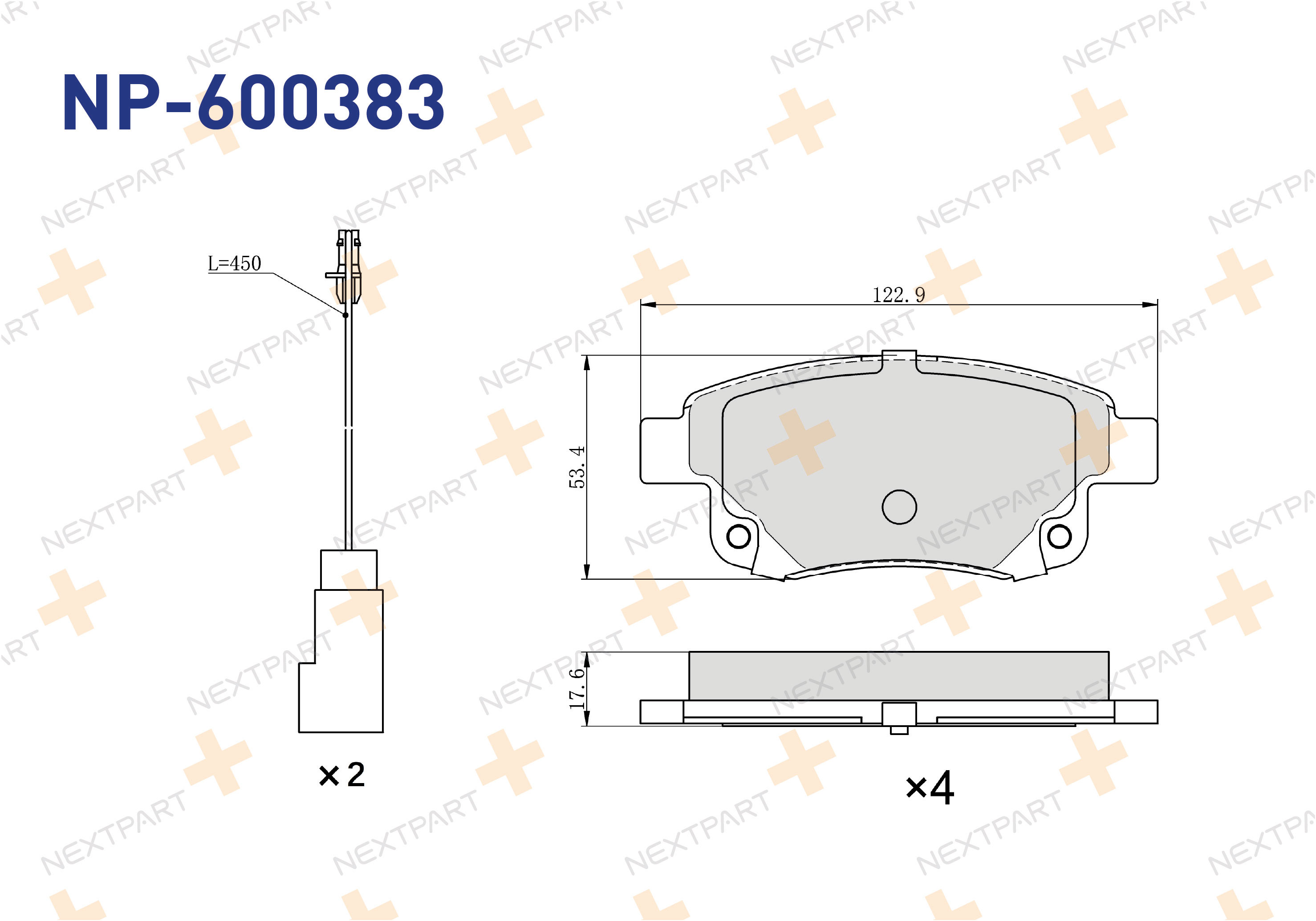 FREN BALATASI ARKA FISLI TRANSIT V347 (2006>) TRANSIT - OEM: 1371454 1852717 | Alt: P1352302 T1642