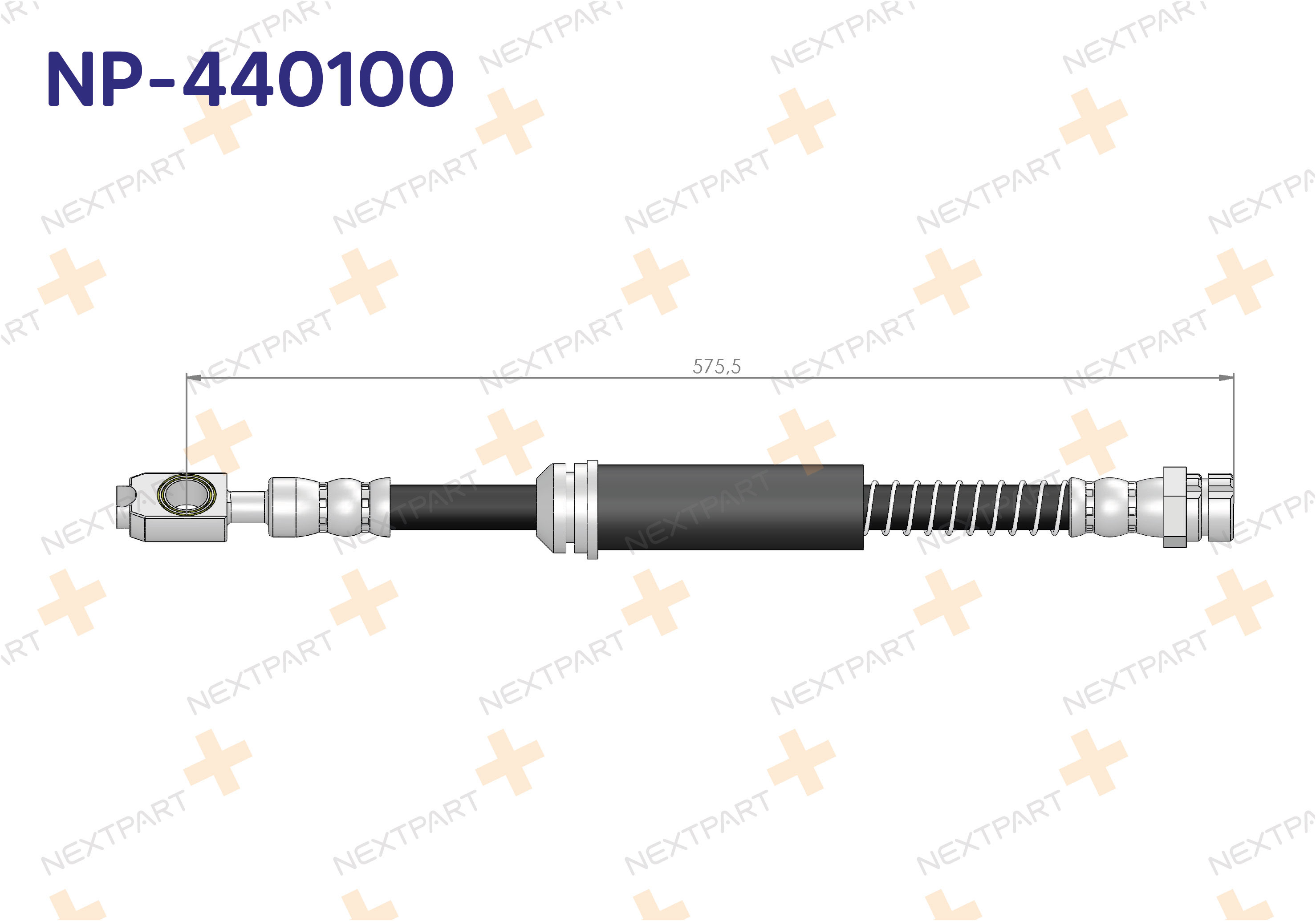FREN HORTUMU ON GOLF V 2003-2009 JETTA III 2005-2010 CADDY III 2004- A3 2003-2012 LEON 2005-2012 OCTAVIA 2004-2013 GOLF CADDY JETTA OCTAVIA A3 LEON - OEM: 1K0 611 701 H 1K0 611 701 K | Alt: SL5572 83784705583