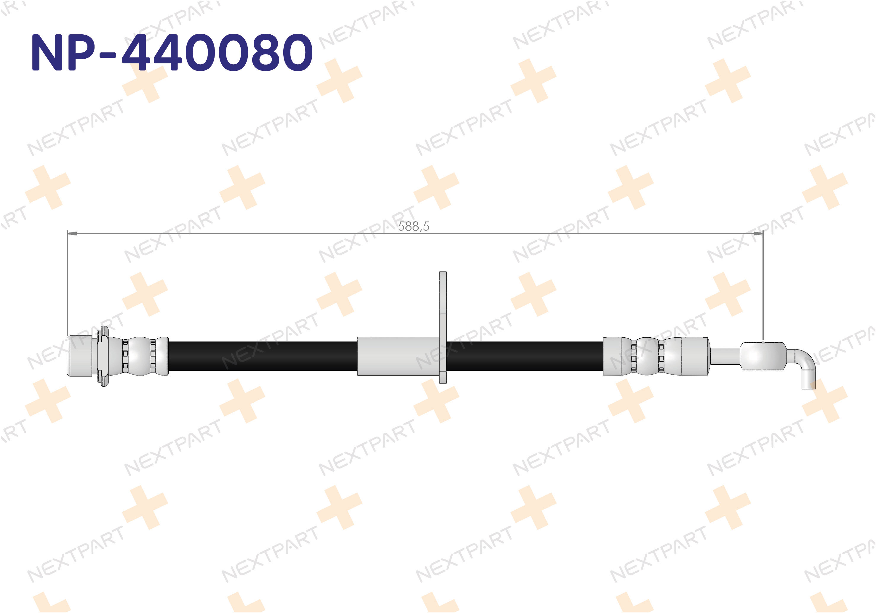 FREN HORTUMU ON SAG AVENSIS T25 2003-2008 AVENSIS - OEM: 90947-02D22 90080-94199 | Alt: 90080-94199 90080-94131