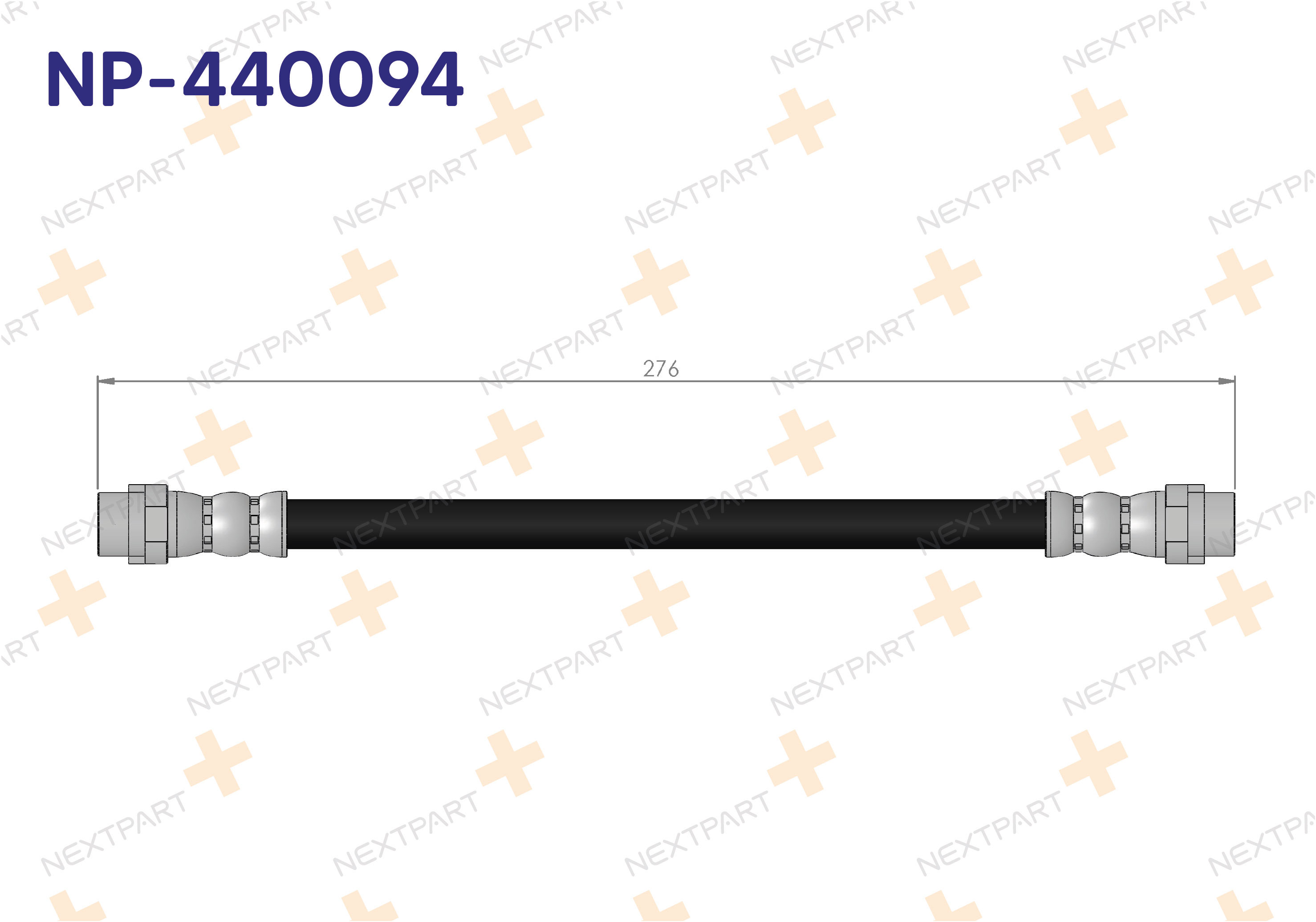 FREN HORTUMU ARKA TRANSPORTER T5 2003-2011 TRANSPORTER T6 2015- TRANSPORTER - OEM: 501275942761 7H0 611 775 | Alt: SL 5925 HOS3601
