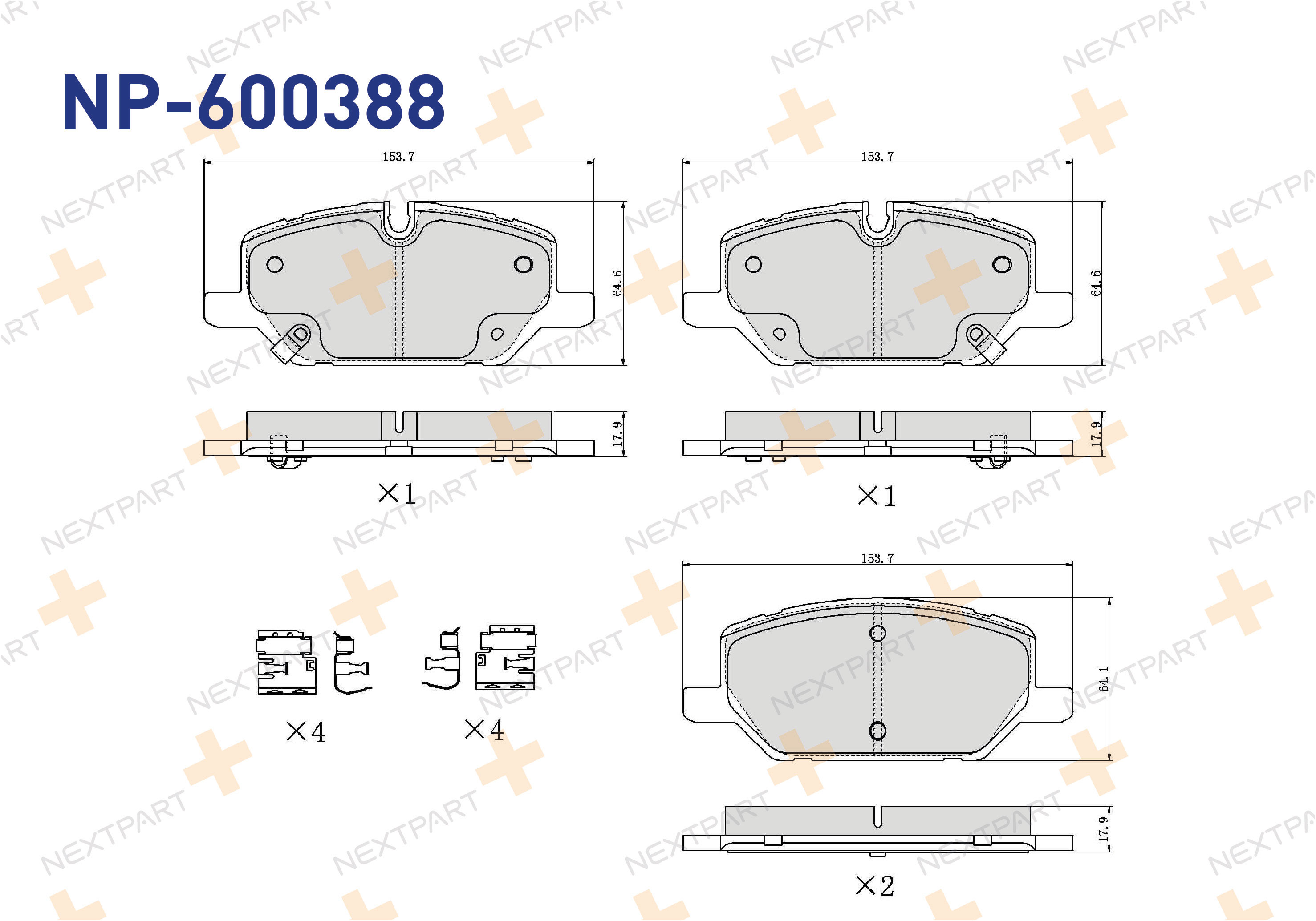 FREN BALATASI ON INSIGNIA B (2017>) INSIGNIA - OEM: 1684934580 | Alt: 1684934580