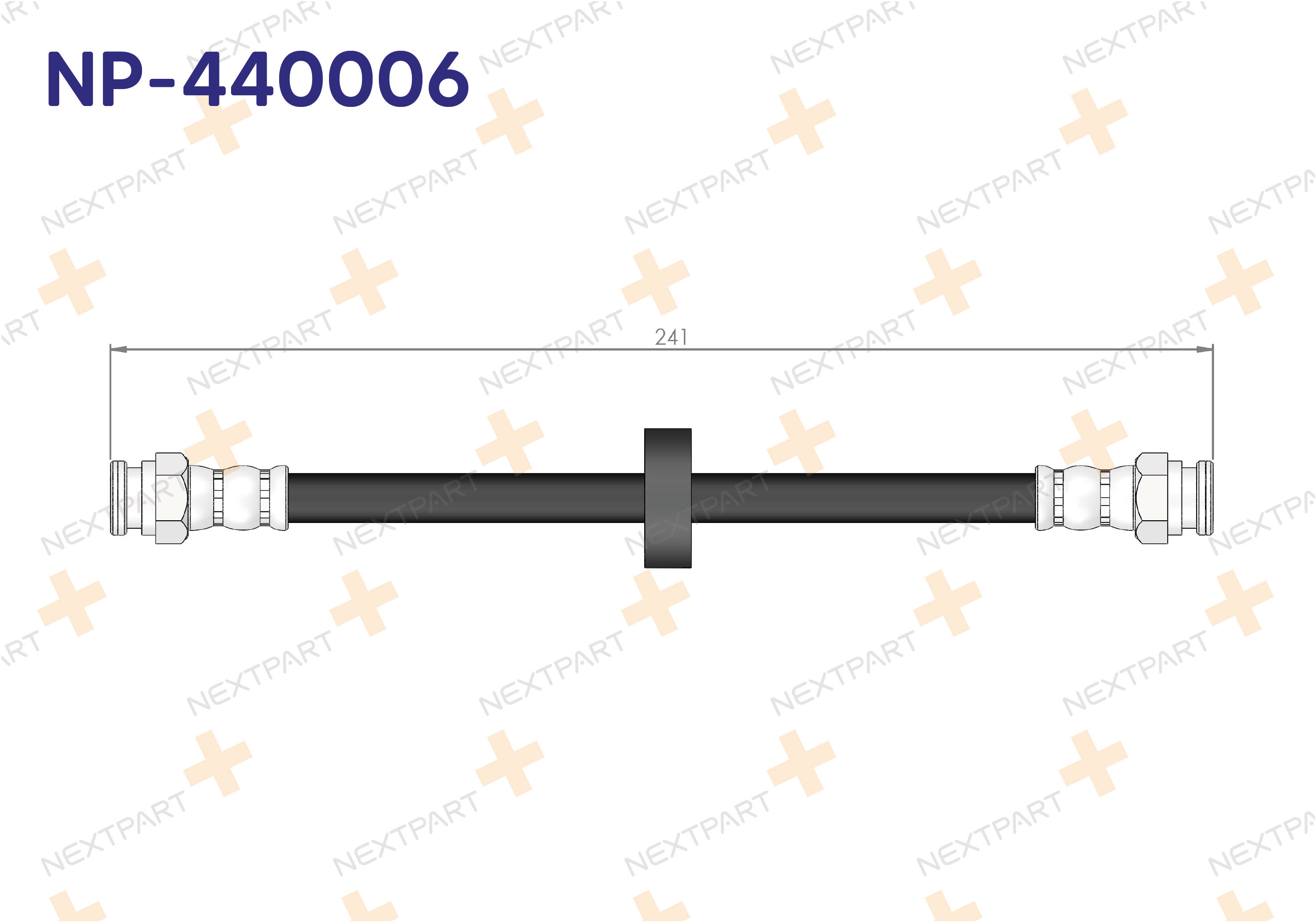 FREN HORTUMU ARKA TEMPRA TIPO - OEM: 7619751 7667806 | Alt: SL3439 HOS3397