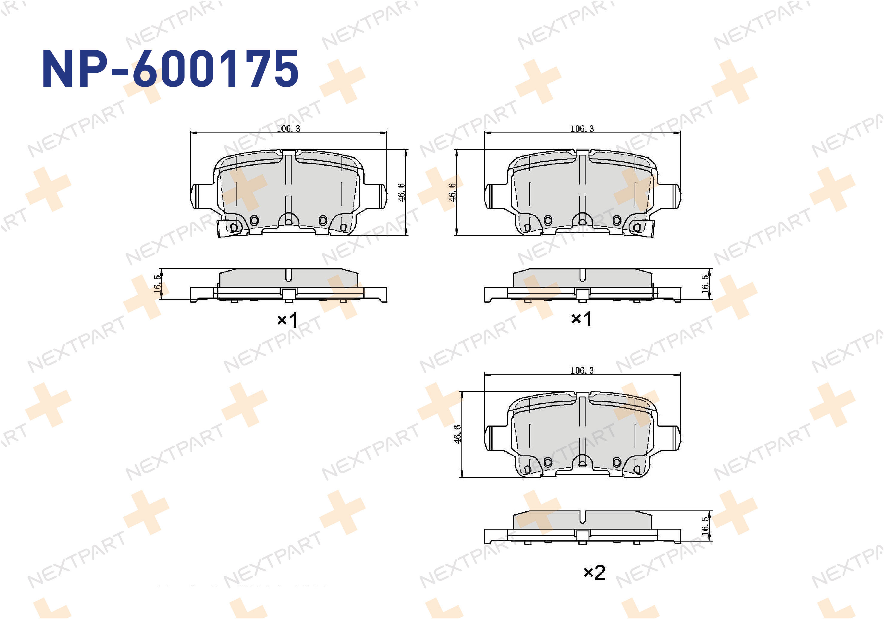 FREN BALATASI ARKA ASTRA K (2015>) INSIGNIA B (2017>) ASTRA INSIGNIA - OEM: 39021615 39037199 | Alt: FDB4938 1051271