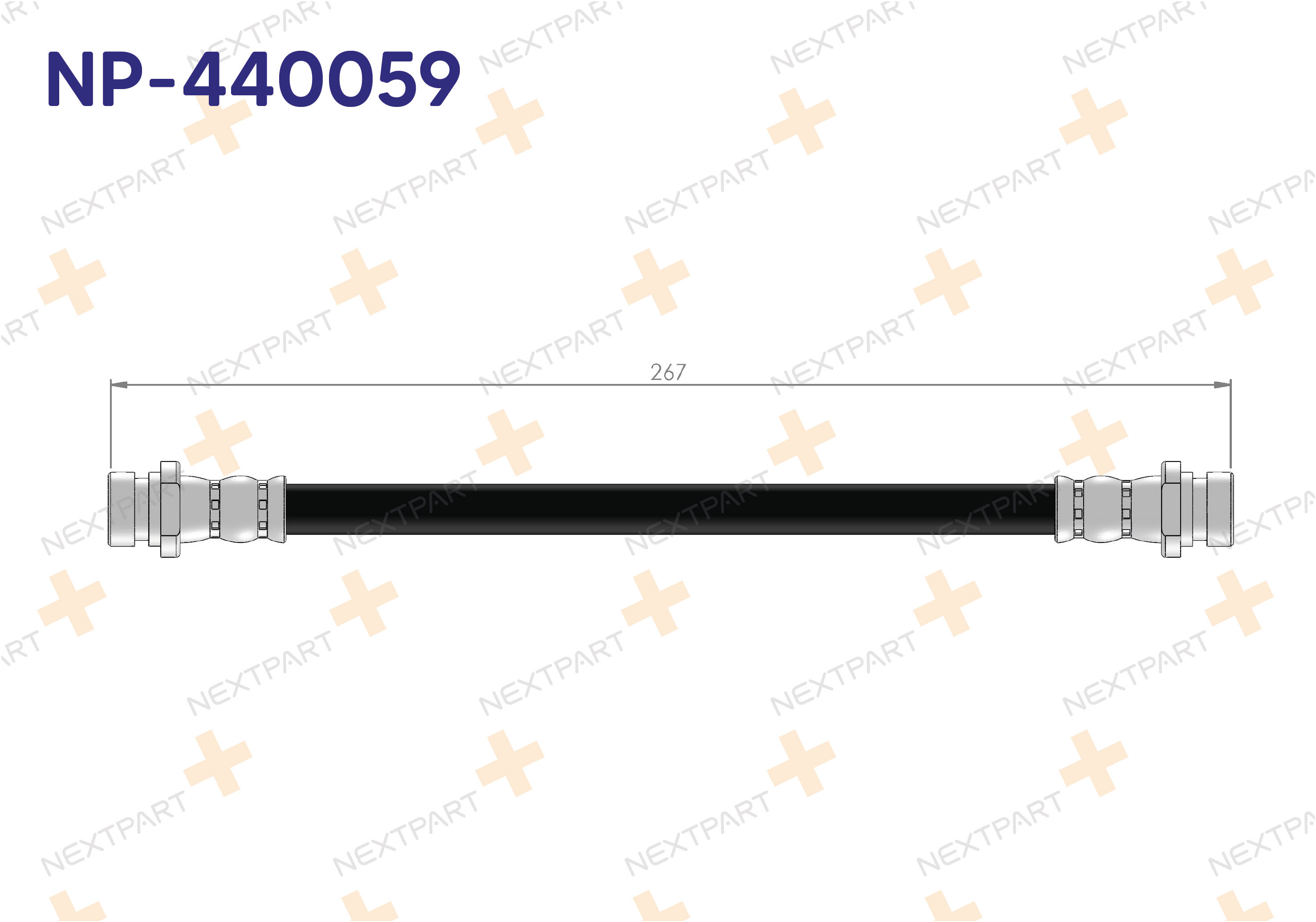 FREN HORTUMU ARKA ACCENT 1994-2000 - OEM: 58737-22000 58737-22001 | Alt: 58737-22001 58737-22000