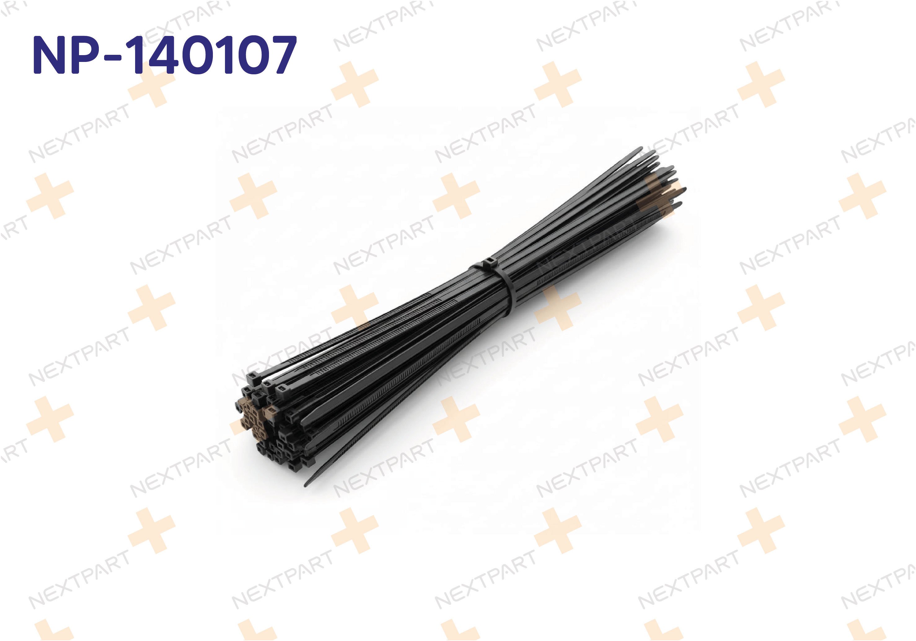 PLASTIK CIRT KELEPCE SIYAH 3.6 X 150 - OEM: NP-140107 | Alt: NP-140107