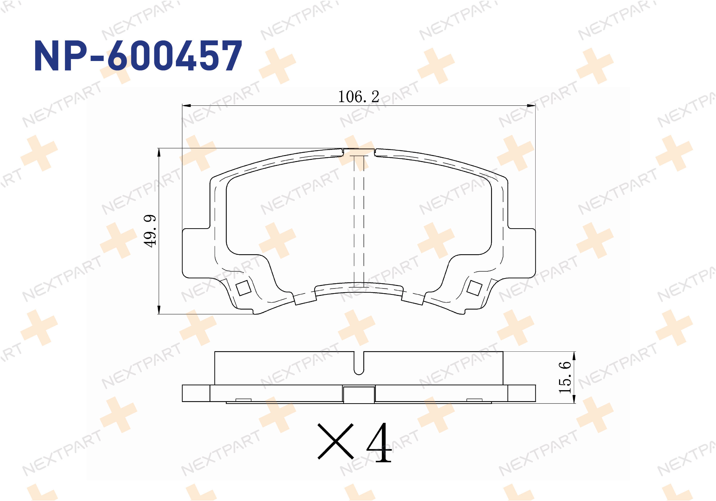 FREN BALATASI ON WAGON R+ (2000>) WAGON R+ (1997>2000) KIMO (2006>) DFM (2008>2013) - OEM: 720050027 A350272 | Alt: 5008813 P79011N