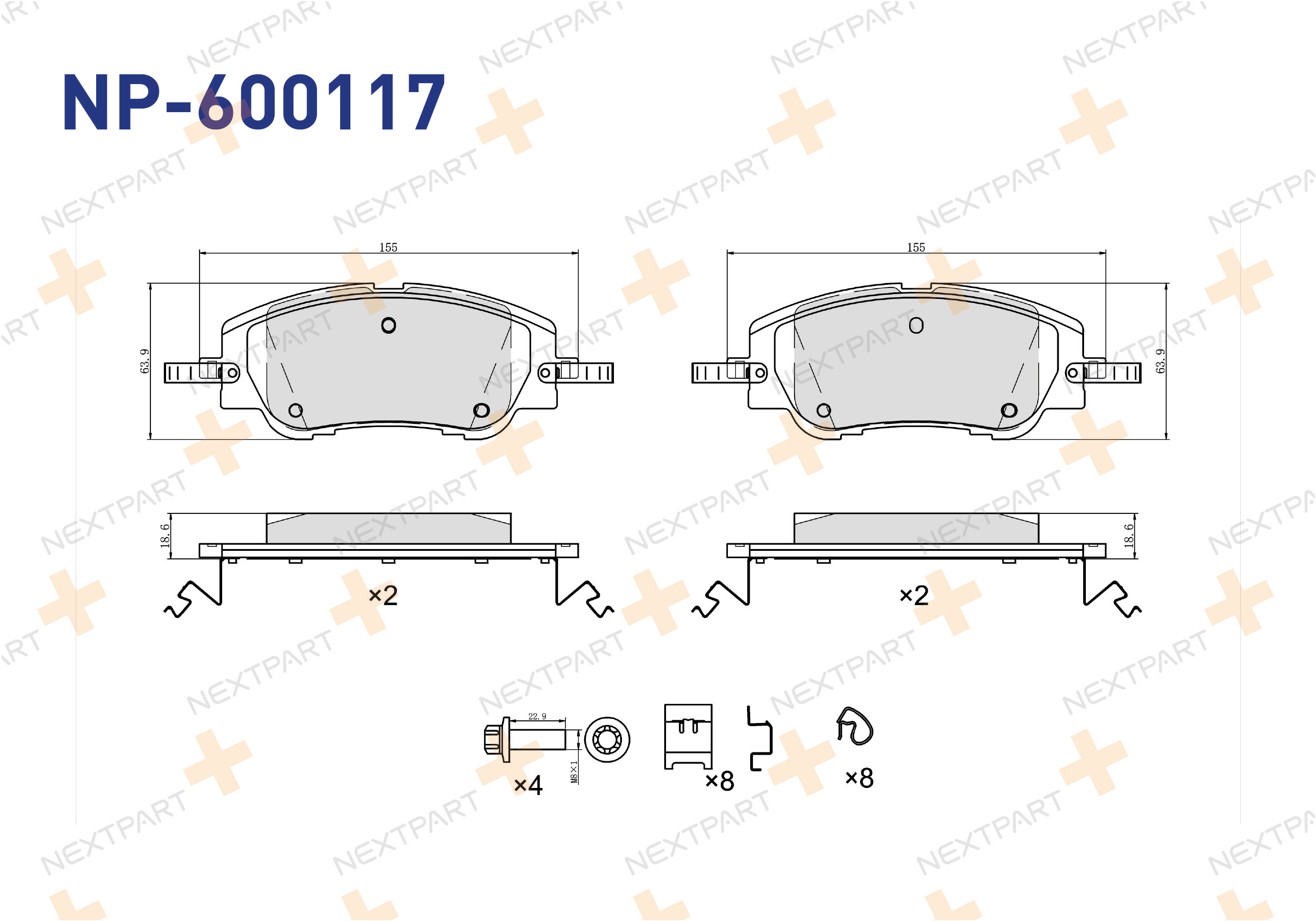 FREN BALATASI ON 2008 II (2019>) 208 II (2019>) C4 III (2020>) C4 X (2022>) CORSA F (2019>) CORSA C4 208 - OEM: 1681371180 | Alt: 1681371180