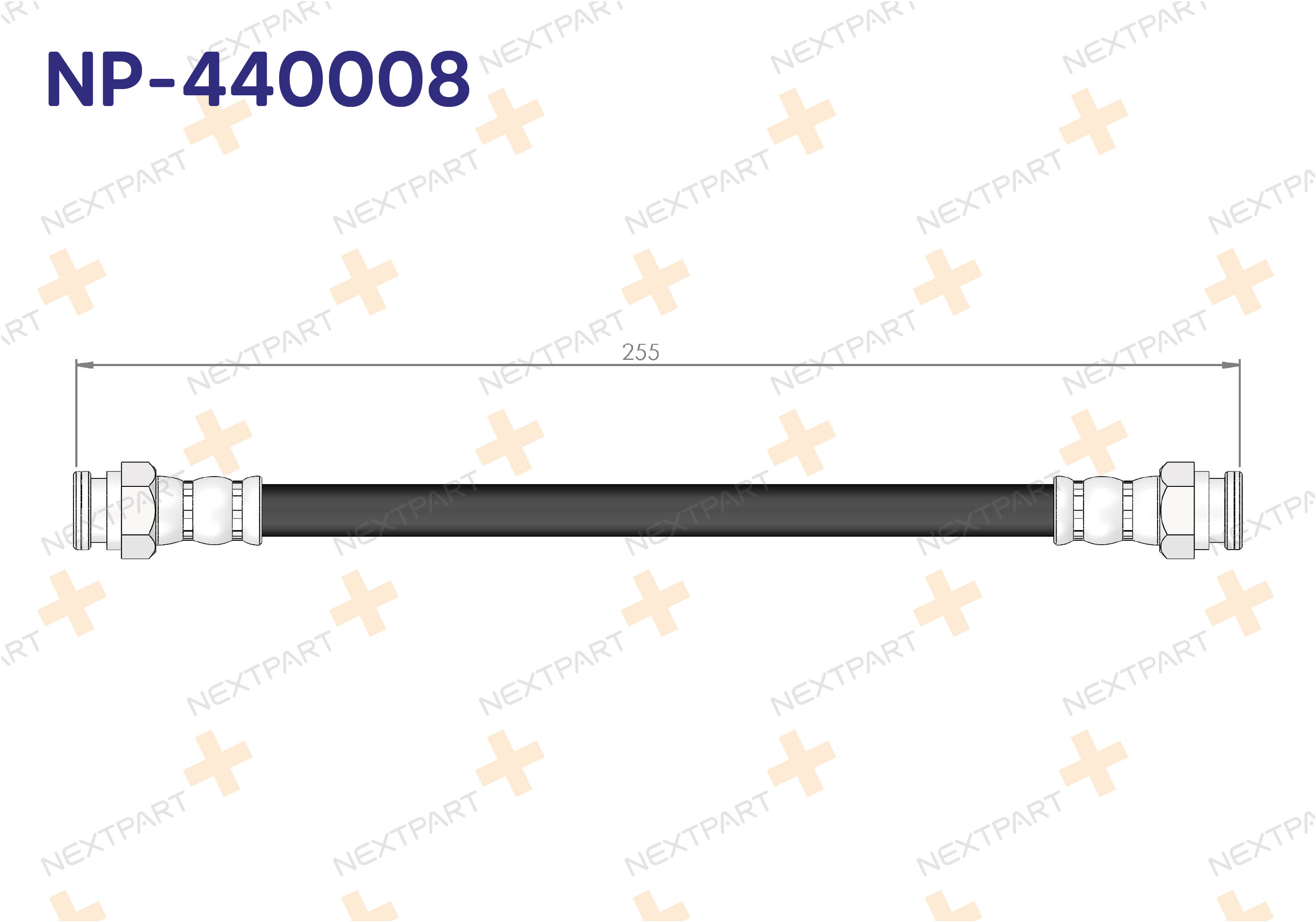 FREN HORTUMU ARKA UNO 70 1994-2000 - OEM: 7573858 45652040 | Alt: 8351 HOS3358