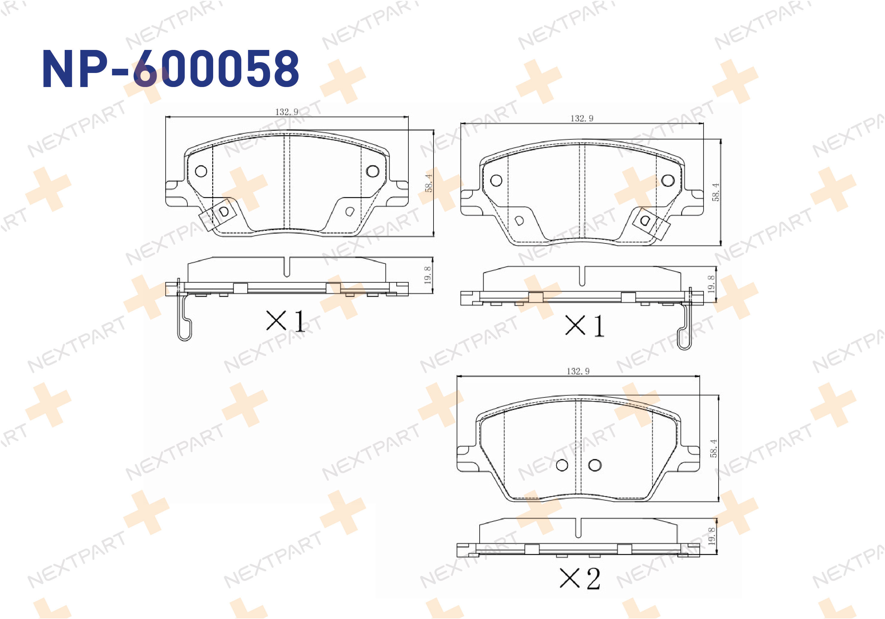 FREN BALATASI ON EGEA (2015>) - OEM: 77367592 | Alt: 77367592