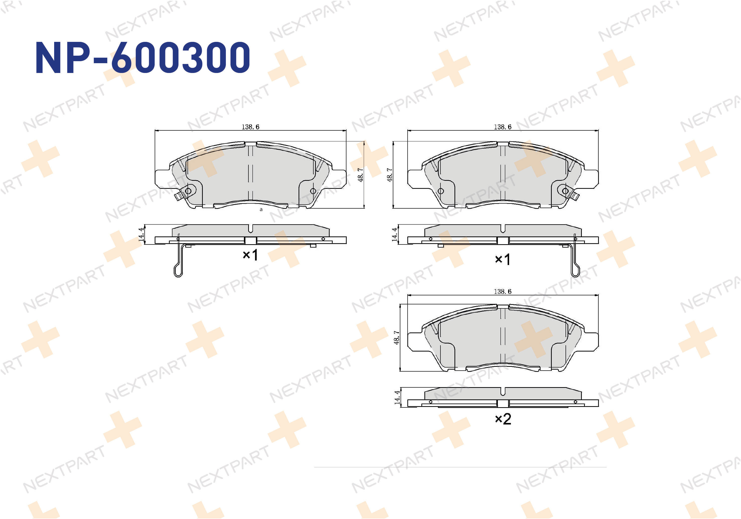 FREN BALATASI ON CUBE (2007>) MICRA IV (2010>) NOTE (2013>) TIIDA (2006>2012) - OEM: D10601HM0AC107 D1M6M-1HJ0A- | Alt: 121002 182073