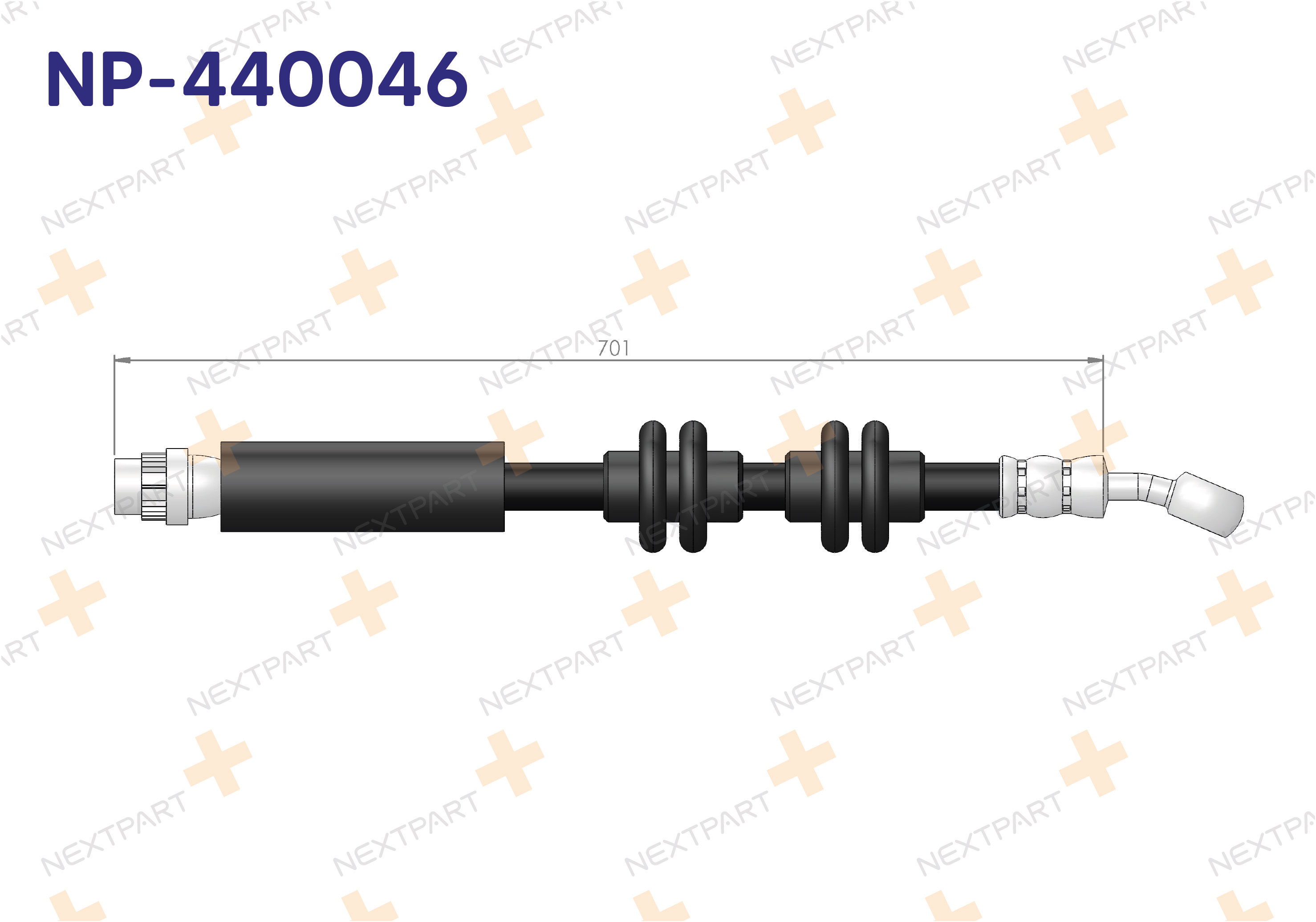 FREN HORTUMU ON MEGANE IV TALISMAN 2015- MEGANE - OEM: 462109298R | Alt: 462109298R