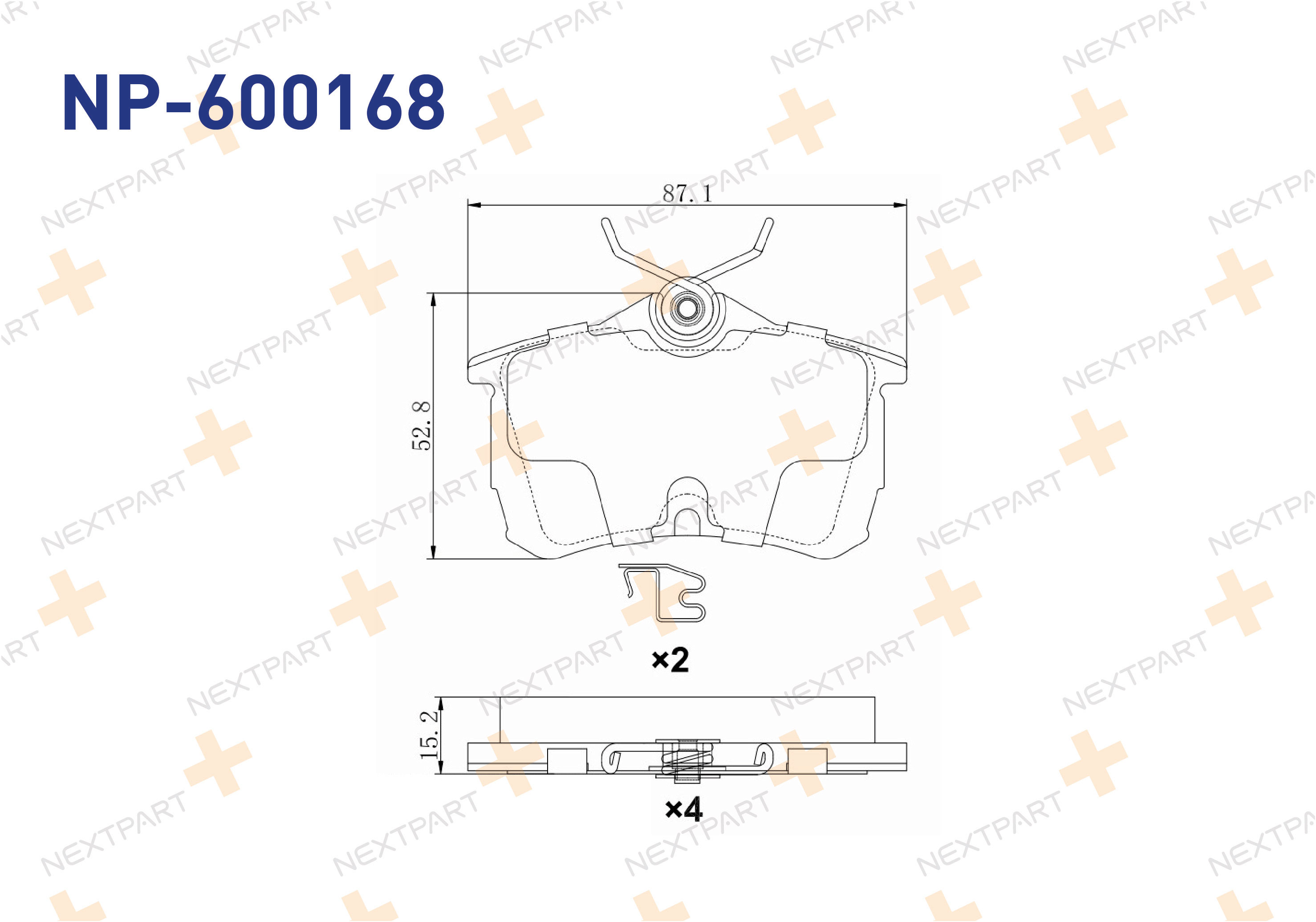 FREN BALATASI ARKA ACCORD VI (1997>2003) ACCORD VII (2003>2007) ACCORD - OEM: 43022-S1A-E50 43022-S1A-E03 | Alt: FSL1506 069502